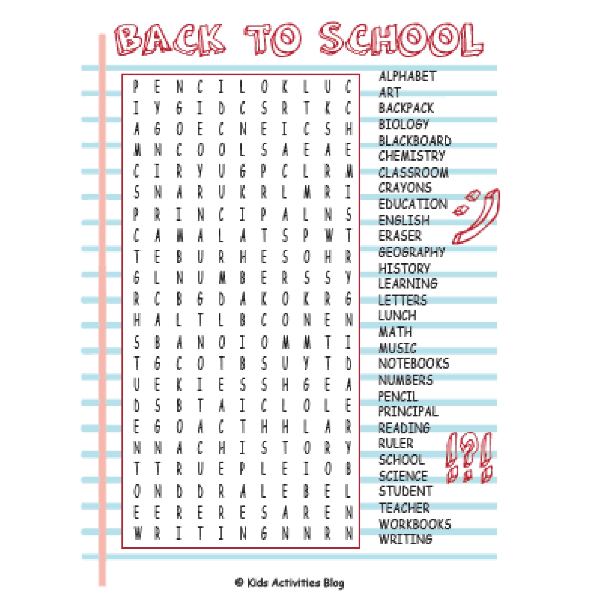 10 Fun Back To School Printable Word Search Puzzles Kids Activities Blog 10 Fun Back To School Printable Word Search Puzzles Kids Activities Blog