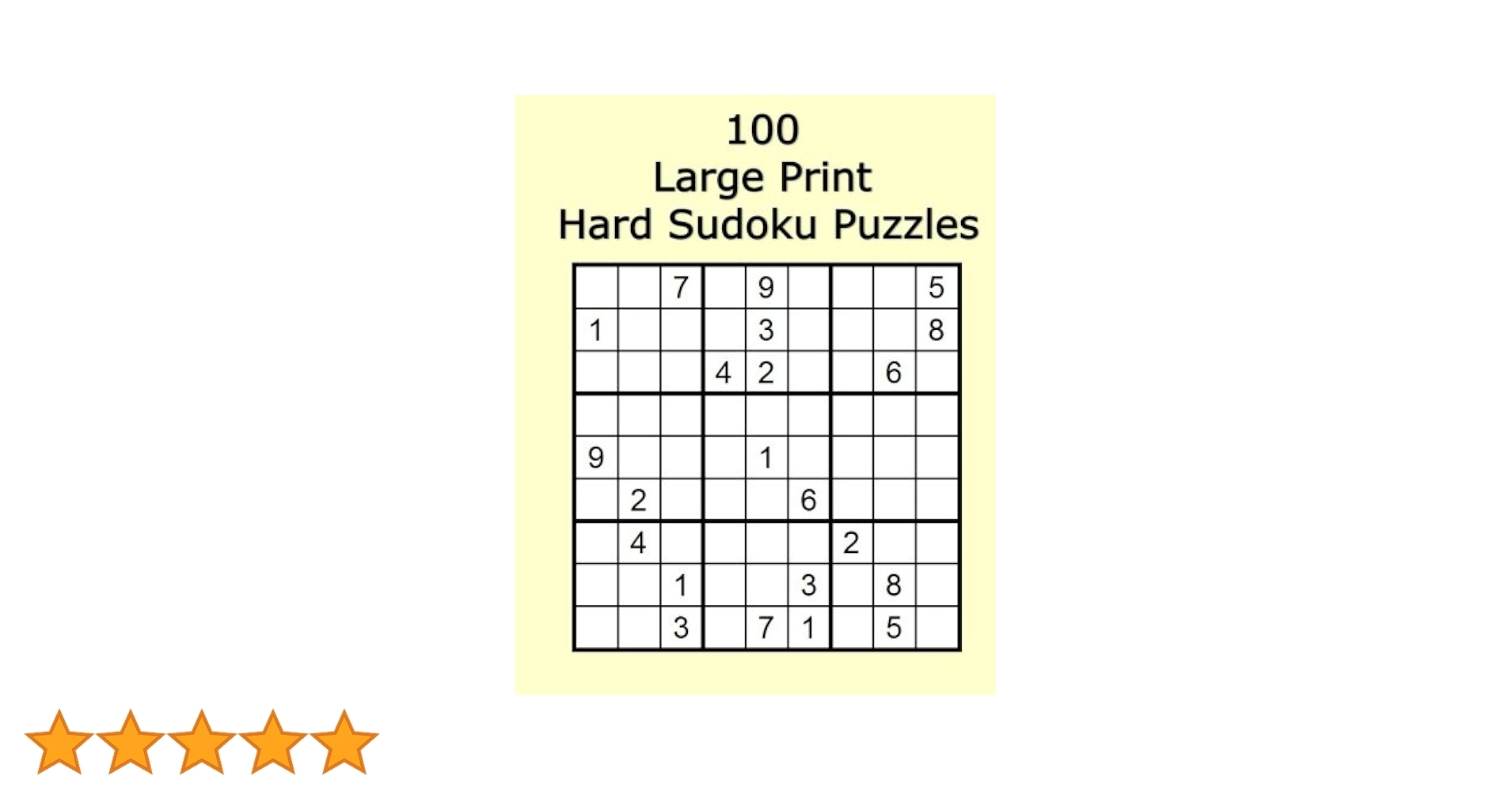100 Large Print Hard Sudoku Puzzles Murchadh Terry 9781546491026 Amazon Books 100 Large Print Hard Sudoku Puzzles Murchadh Terry 9781546491026 Amazon Books
