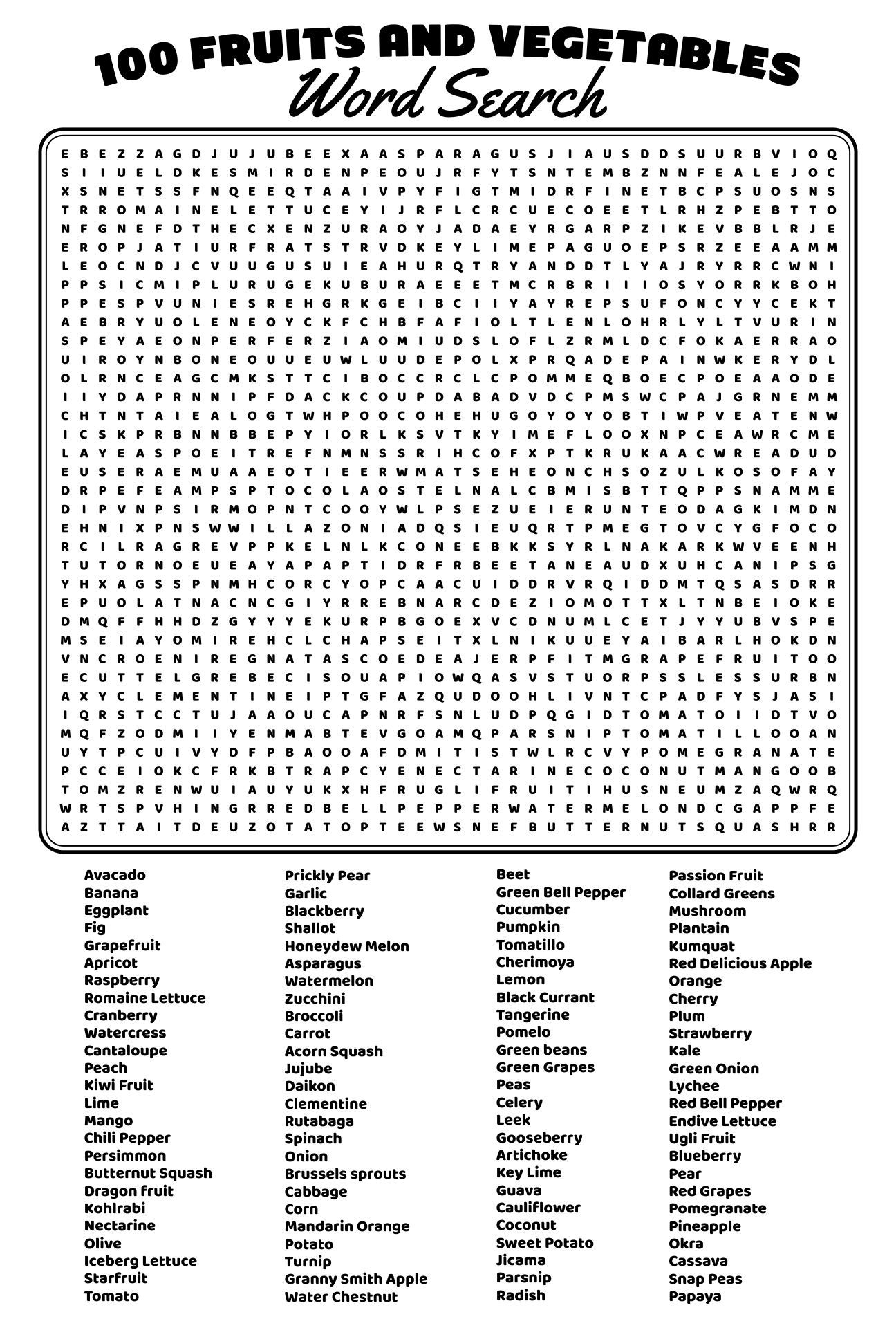 100 Word Word Searches 20 Free PDF Printables Printablee Worksheets Library 100 Word Word Searches 20 Free PDF Printables Printablee Worksheets Library
