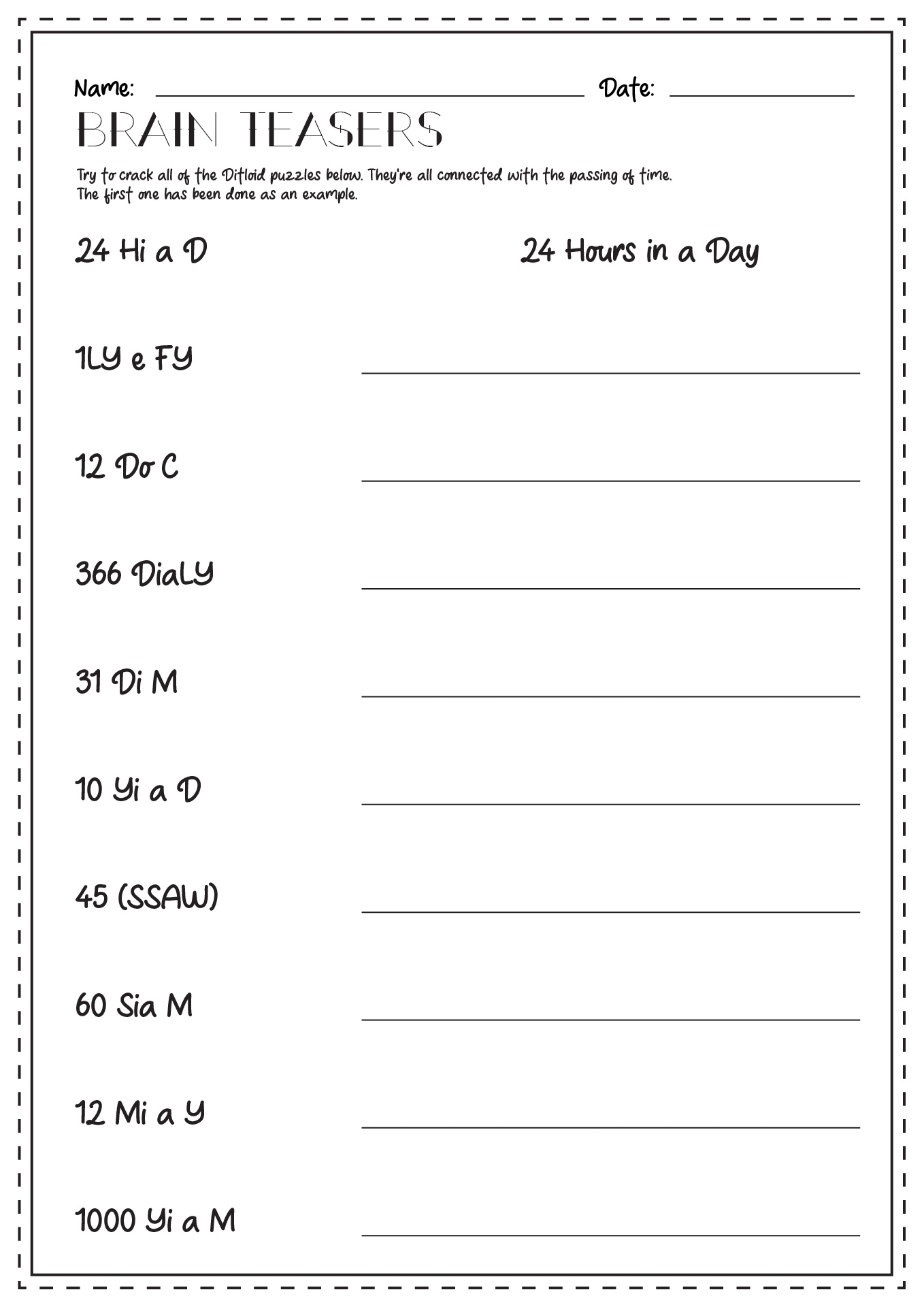 12 Printable Brain Teaser Worksheets Free PDF At Worksheeto 12 Printable Brain Teaser Worksheets Free PDF At Worksheeto