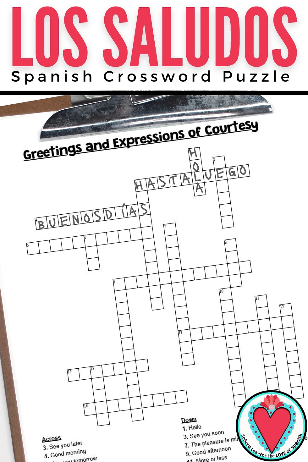 Printable Crossword Puzzles Spanish Printable Crossword Puzzles Spanish