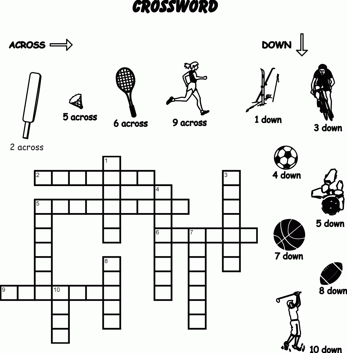 14 Sports Crossword Puzzles Kitty Baby Love 14 Sports Crossword Puzzles Kitty Baby Love