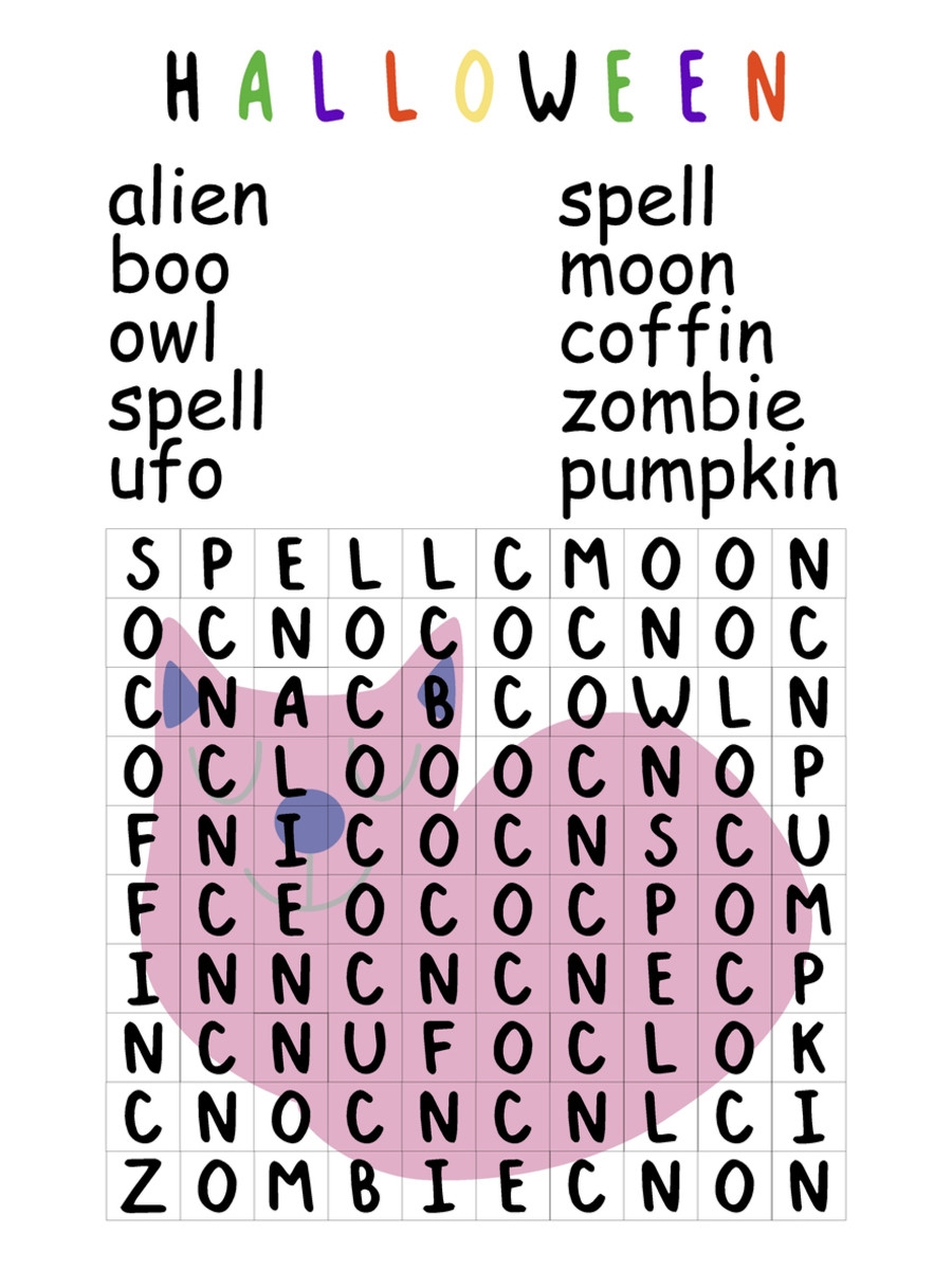 Free Printable Halloween Word Search Puzzles Free Printable Halloween Word Search Puzzles