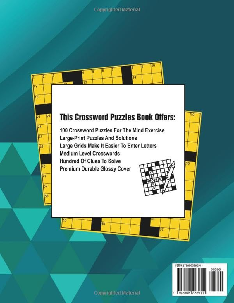2024 Medium Crossword Puzzle Books For Adults 100 Puzzles Fun And Engaging Br EBay 2024 Medium Crossword Puzzle Books For Adults 100 Puzzles Fun And Engaging Br EBay