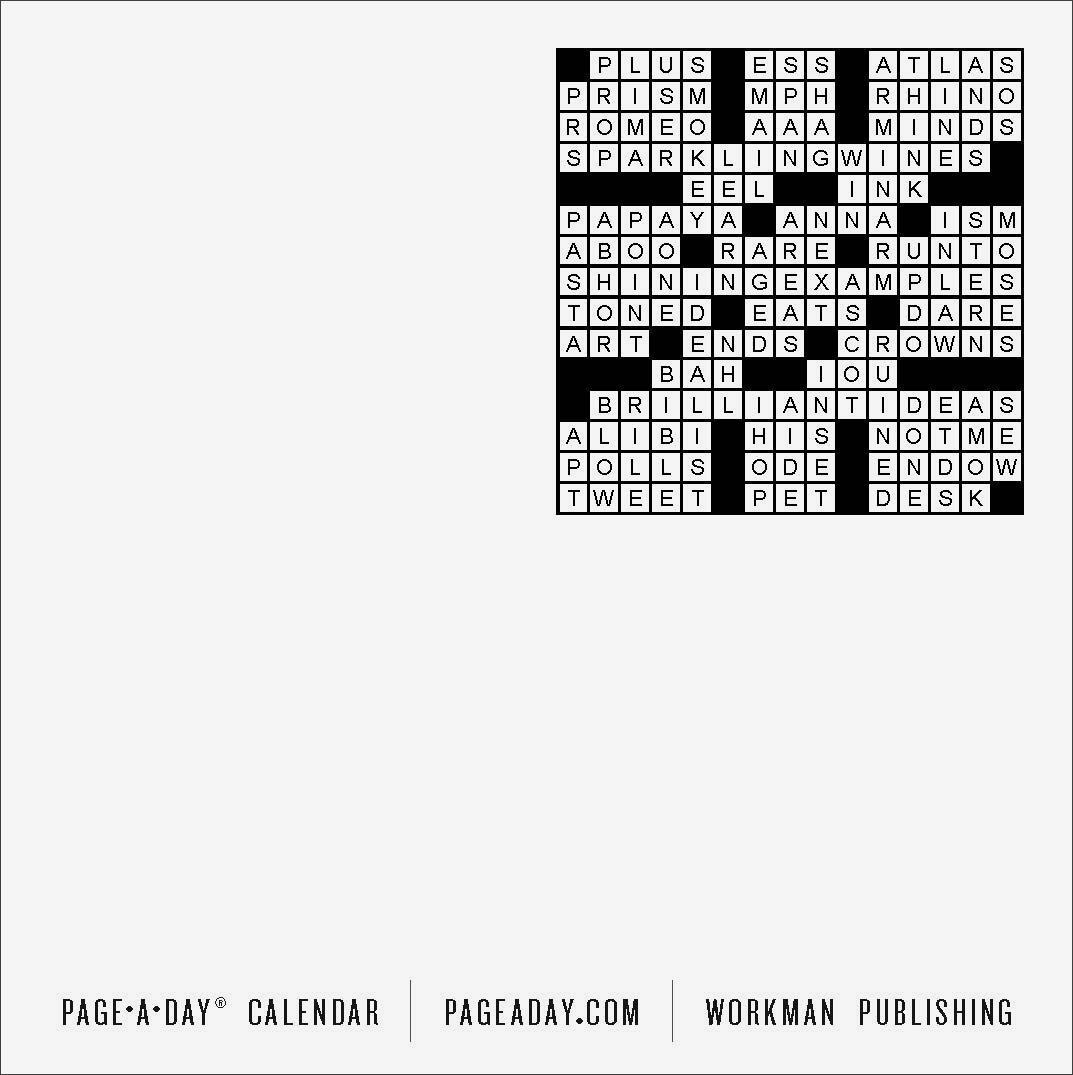 2025 Mensa 10 Minute Crossword Puzzles Page A Day Calendar By Stanley Newman Workman Calendars Content Bookstore 2025 Mensa 10 Minute Crossword Puzzles Page A Day Calendar By Stanley Newman Workman Calendars Content Bookstore