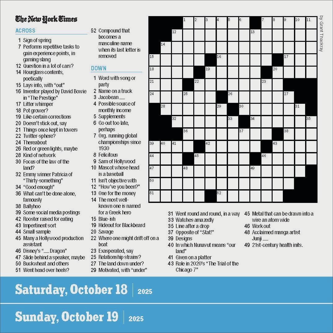 2025 The New York Times Crossword Page A Day Calendar By The New York Times Workman Calendars Will Shortz Content Bookstore 2025 The New York Times Crossword Page A Day Calendar By The New York Times Workman Calendars Will Shortz Content Bookstore