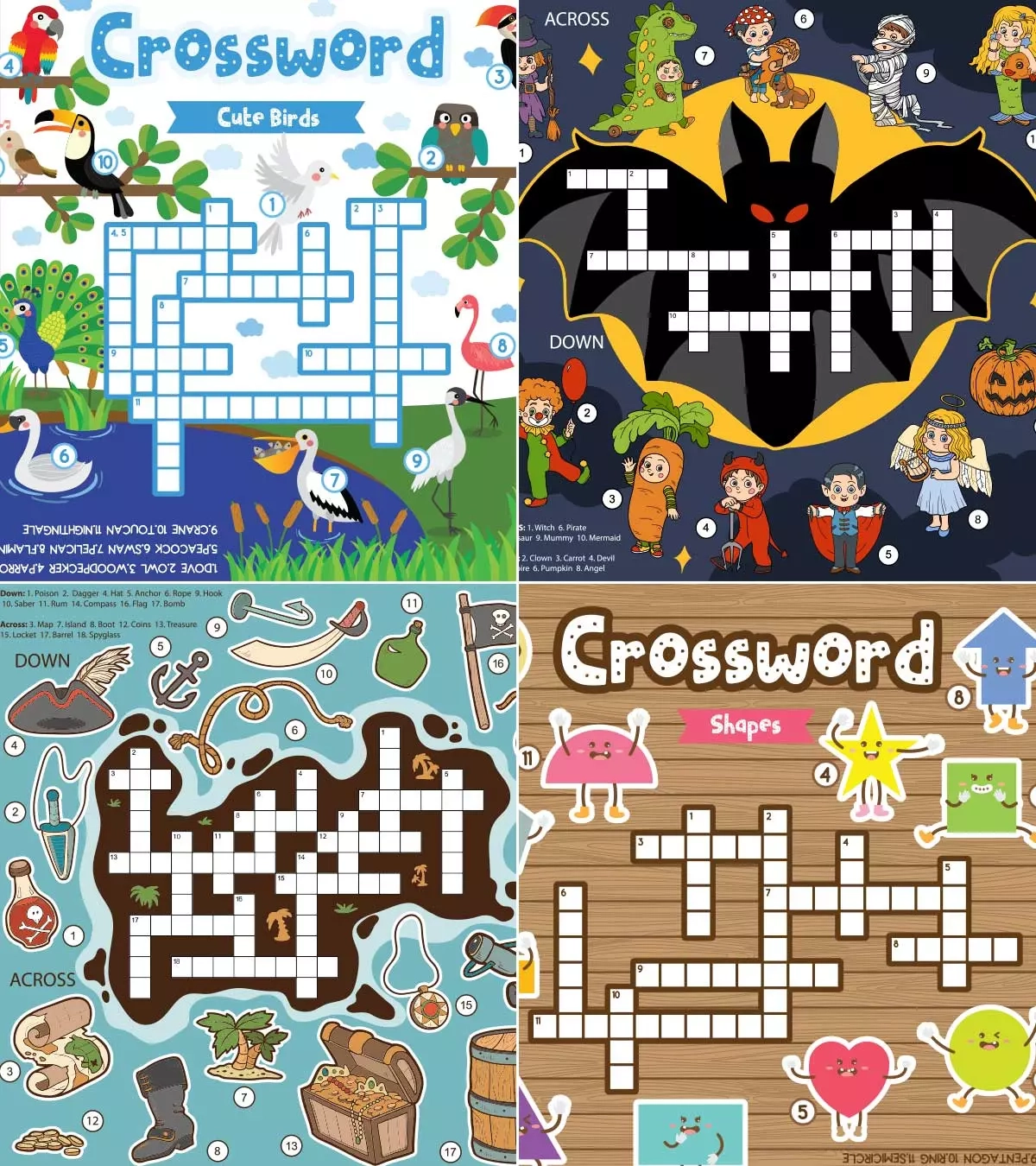 22 Interesting Easy Crossword Puzzles For Kids Of All Ages 22 Interesting Easy Crossword Puzzles For Kids Of All Ages