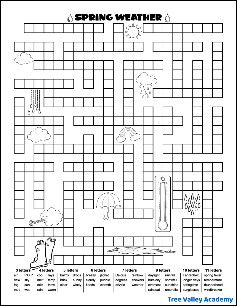 Printable Large Letter Crossword Puzzles Printable Large Letter Crossword Puzzles