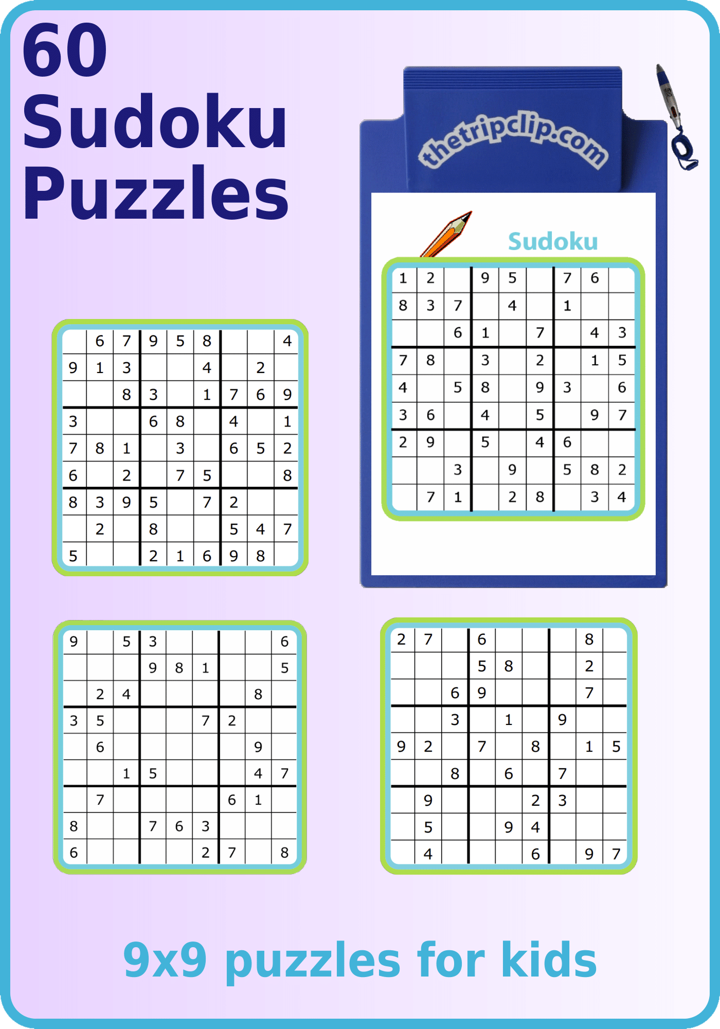 270 Printable Sudoku Puzzles 4x4 6x6 9x9 270 Printable Sudoku Puzzles 4x4 6x6 9x9