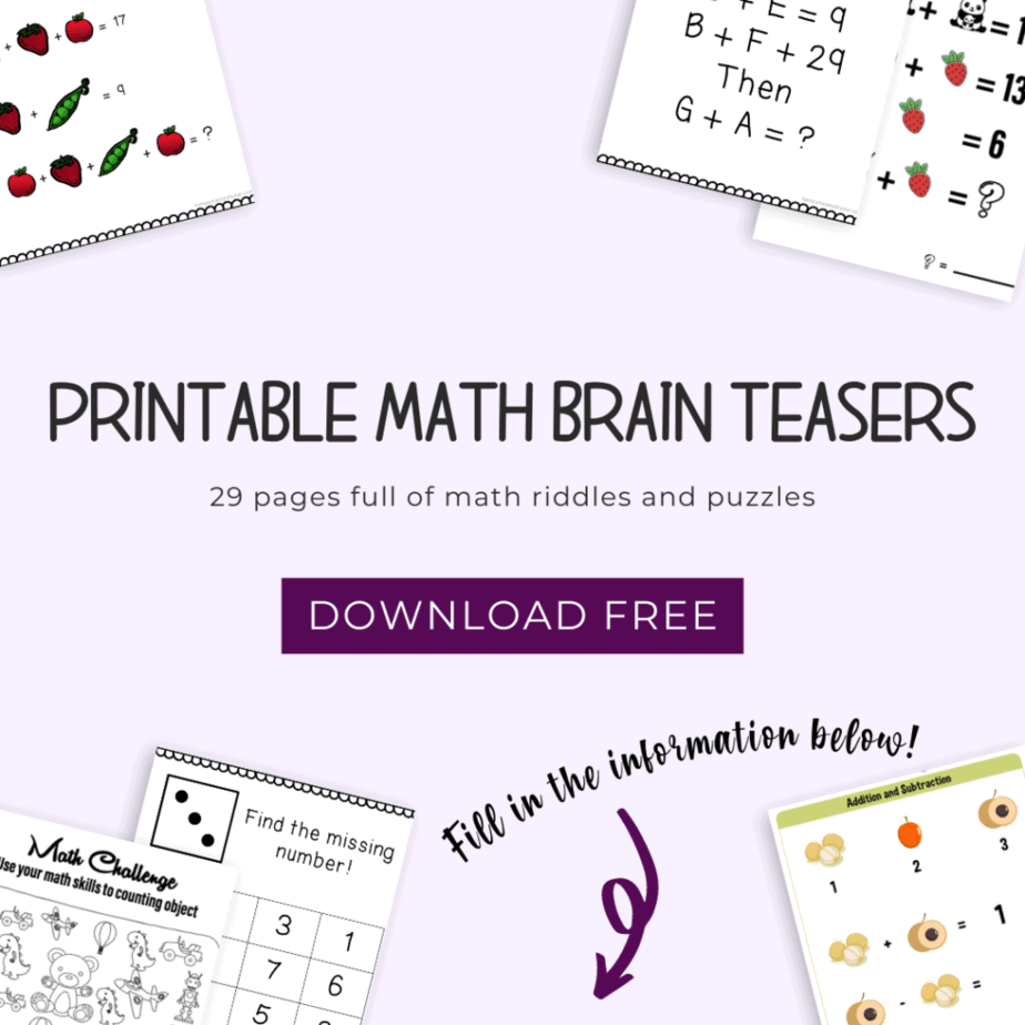 29 Super Fun Printable Math Brain Teasers To Practice Math Skills Logic 29 Super Fun Printable Math Brain Teasers To Practice Math Skills Logic
