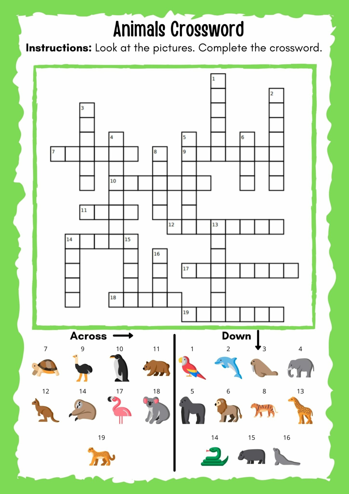30 ESL Vocabulary Crosswords 30 Word Searches Crucigramas Y Sopas De Letras En Ingl s 