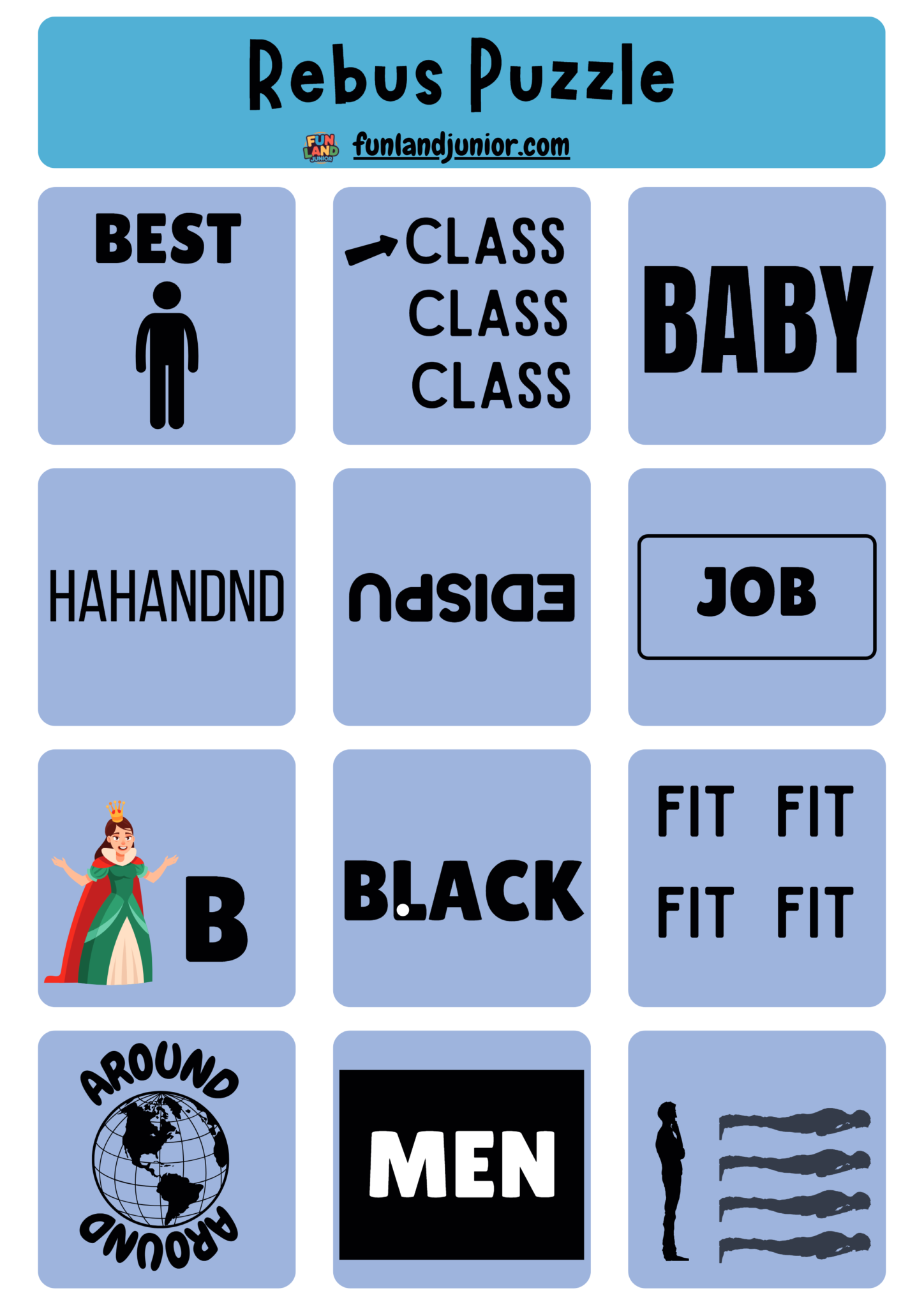 Answer Key Rebus Puzzles With Answers Printable Answer Key Rebus Puzzles With Answers Printable