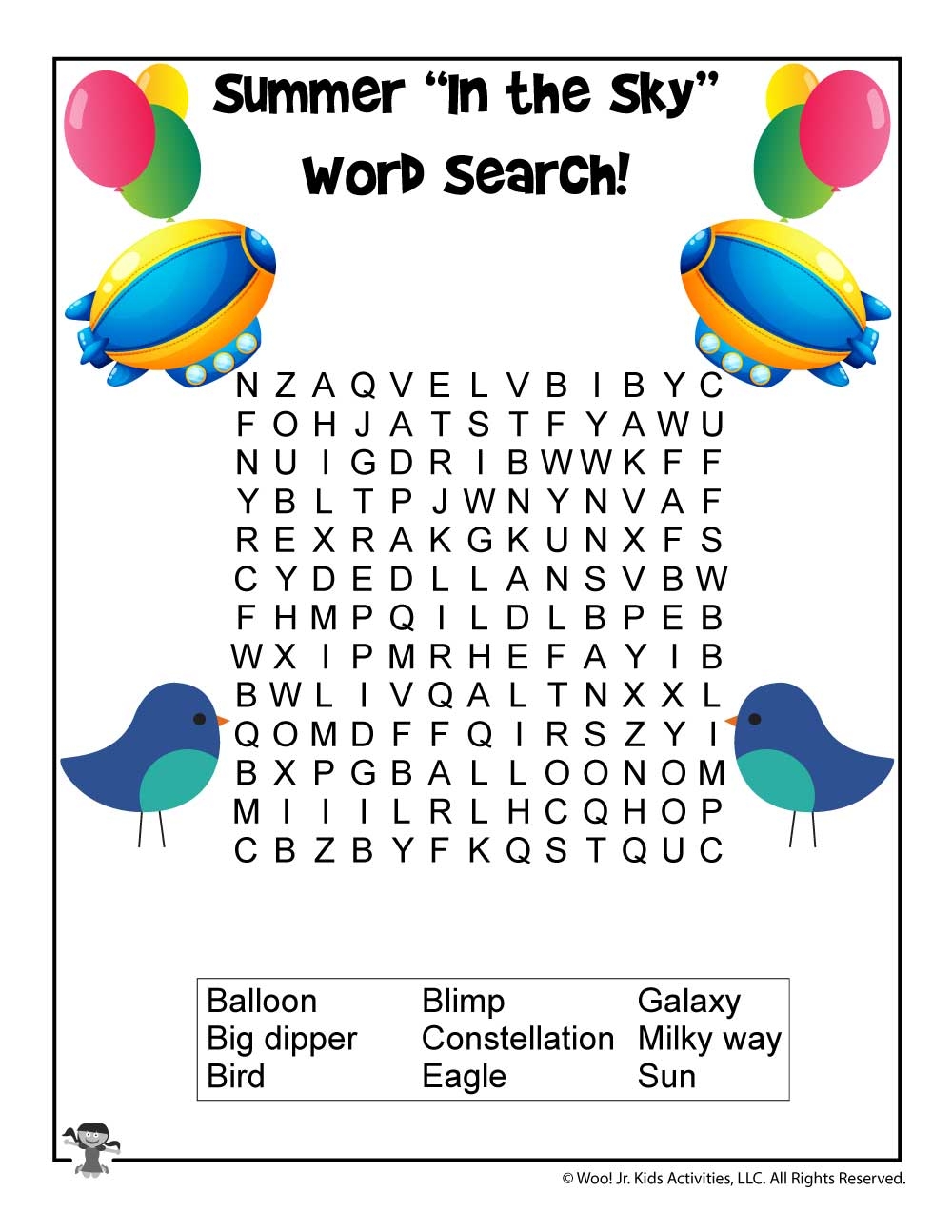 37 Free Word Searches For Kids