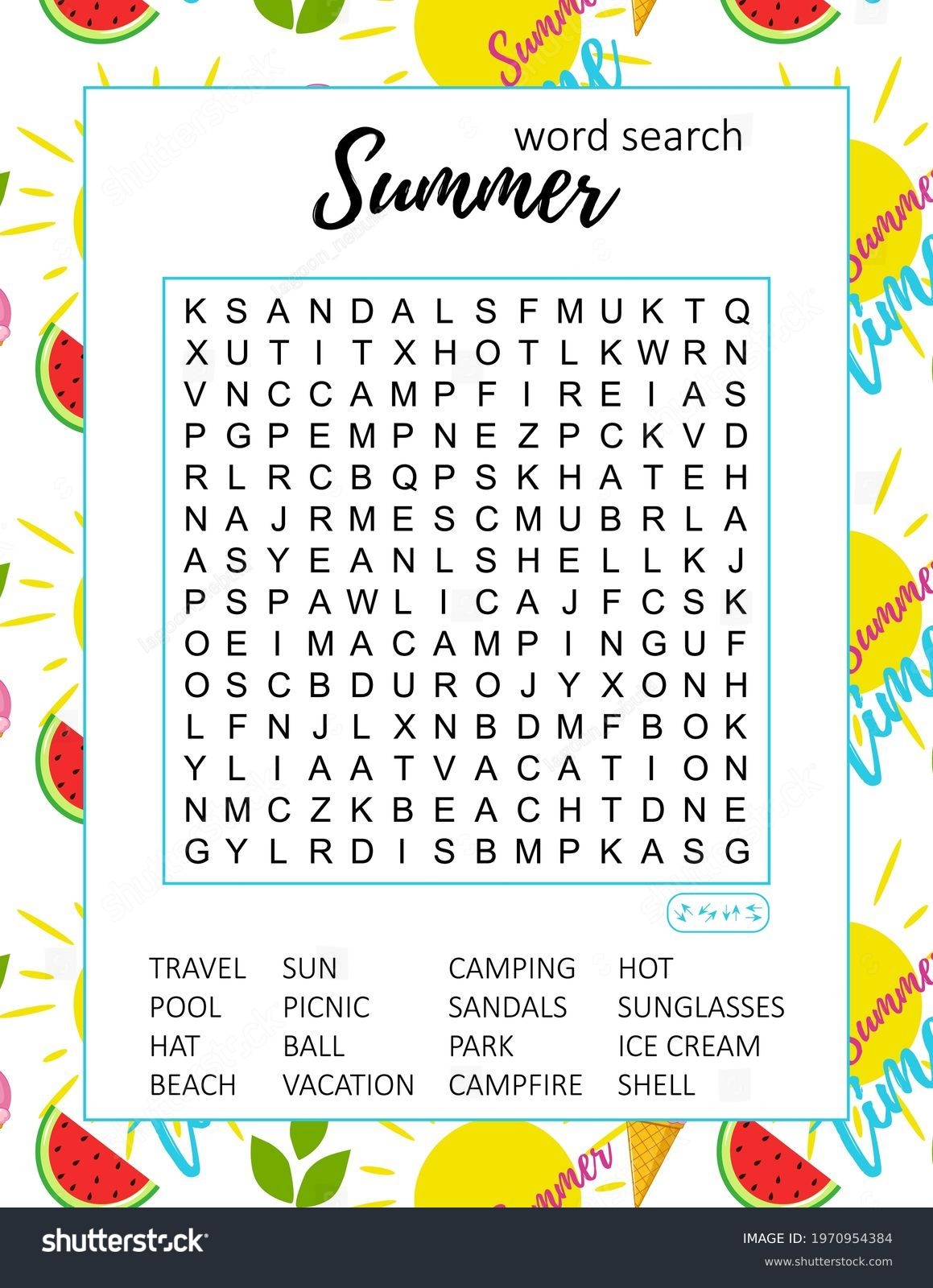 Free Printable Summer Crossword Puzzles Free Printable Summer Crossword Puzzles