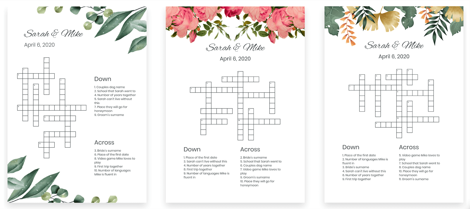 Free Custom Crossword Puzzles Printable Free Custom Crossword Puzzles Printable