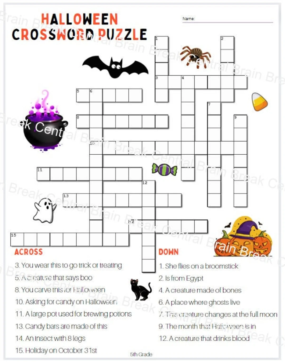 Crossword Puzzles 5th Grade Printable Crossword Puzzles 5th Grade Printable