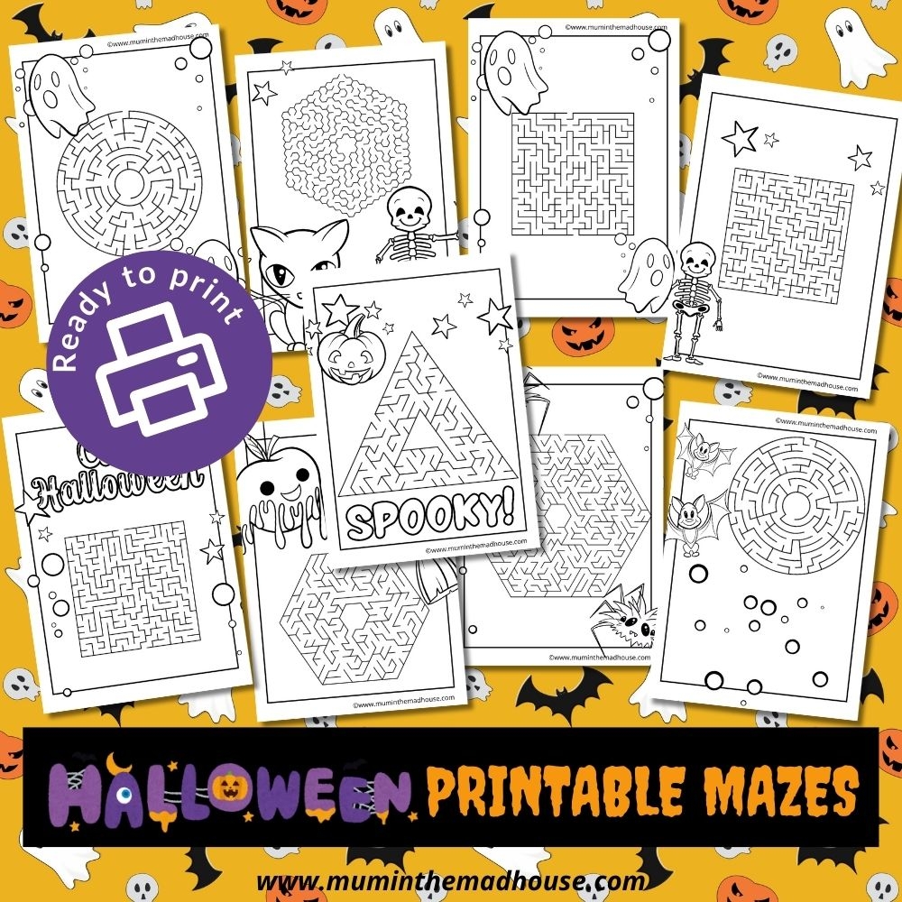 9 Free Halloween Maze Printables For Kids Fun Spooky Puzzles 9 Free Halloween Maze Printables For Kids Fun Spooky Puzzles
