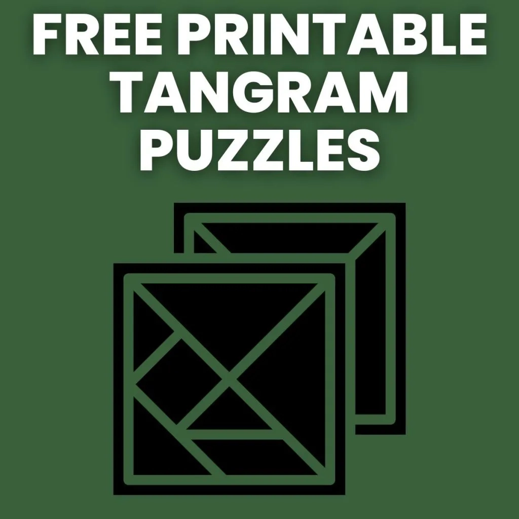 Tangram Puzzles Printable Tangram Puzzles Printable