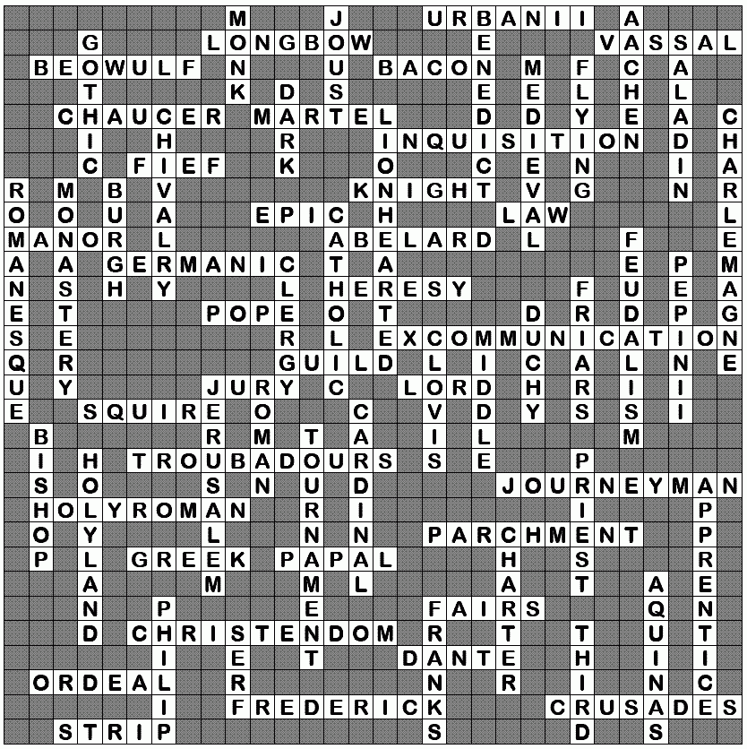 Academic Crossword Puzzles For The Classroom World History Solution Academic Crossword Puzzles For The Classroom World History Solution