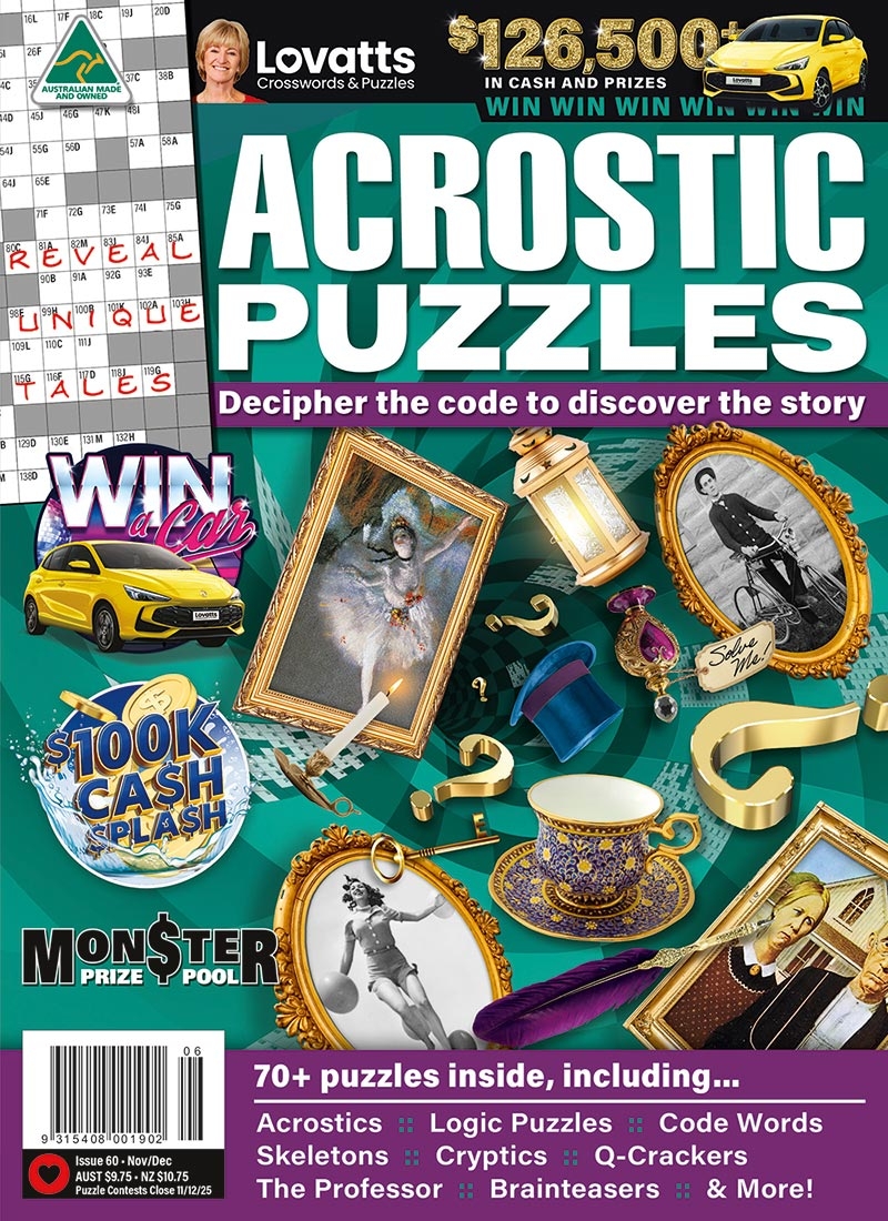 Acrostic Puzzles Magazine Lovatts Crossword Puzzles Games Trivia Acrostic Puzzles Magazine Lovatts Crossword Puzzles Games Trivia
