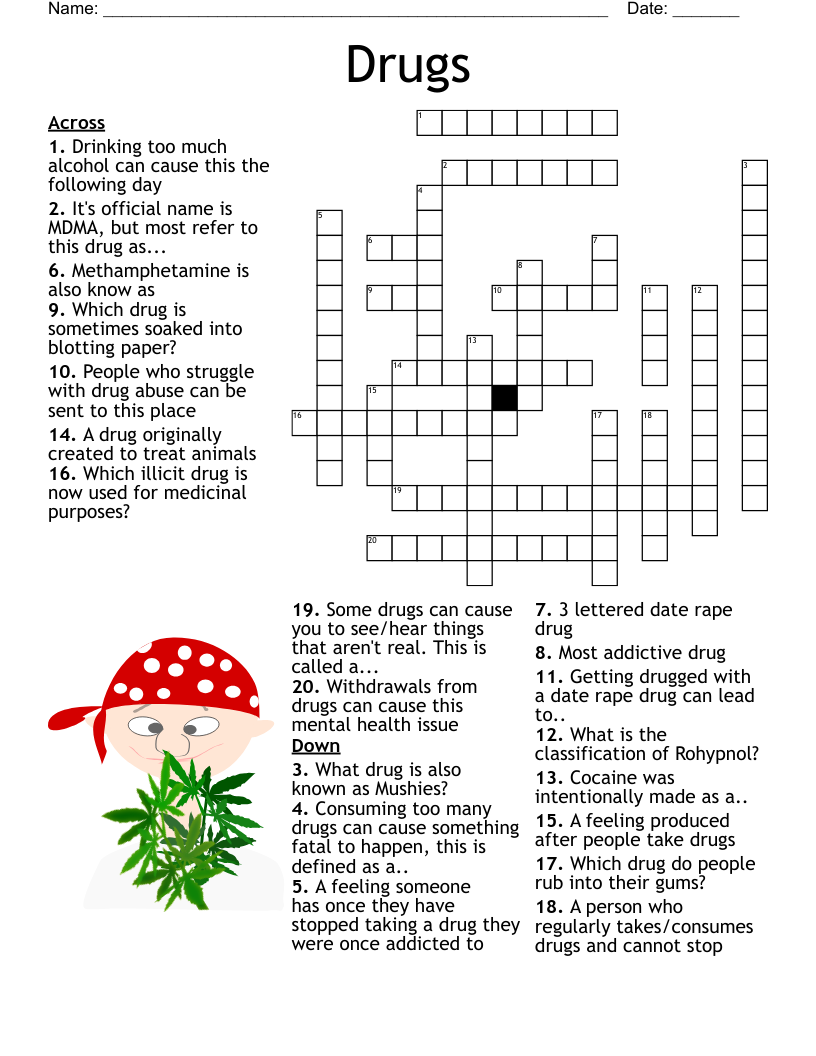 ADDICTION RECOVERY Crossword WordMint ADDICTION RECOVERY Crossword WordMint