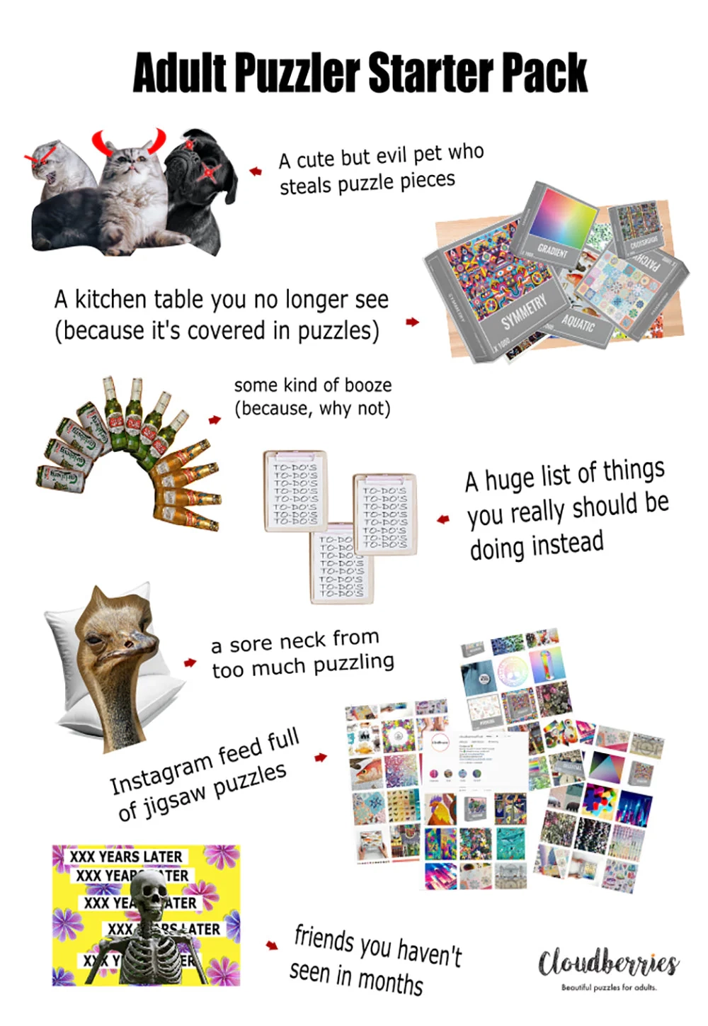 Adult Puzzler Starter Pack Cloudberries Adult Puzzler Starter Pack Cloudberries