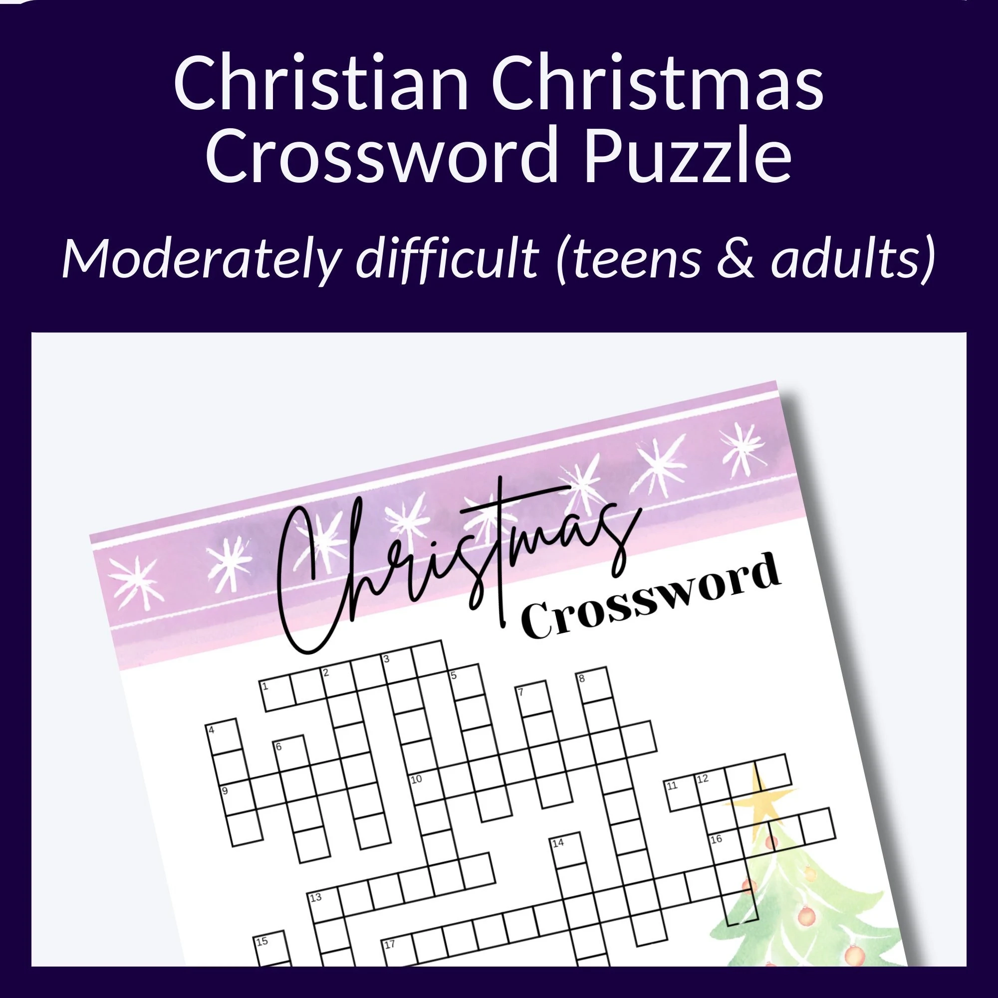 Advent Crossword Puzzle For Parties Or To Learn About Christmas religious Great Advent Puzzle For Teenagers or Adults Etsy Advent Crossword Puzzle For Parties Or To Learn About Christmas religious Great Advent Puzzle For Teenagers or Adults Etsy