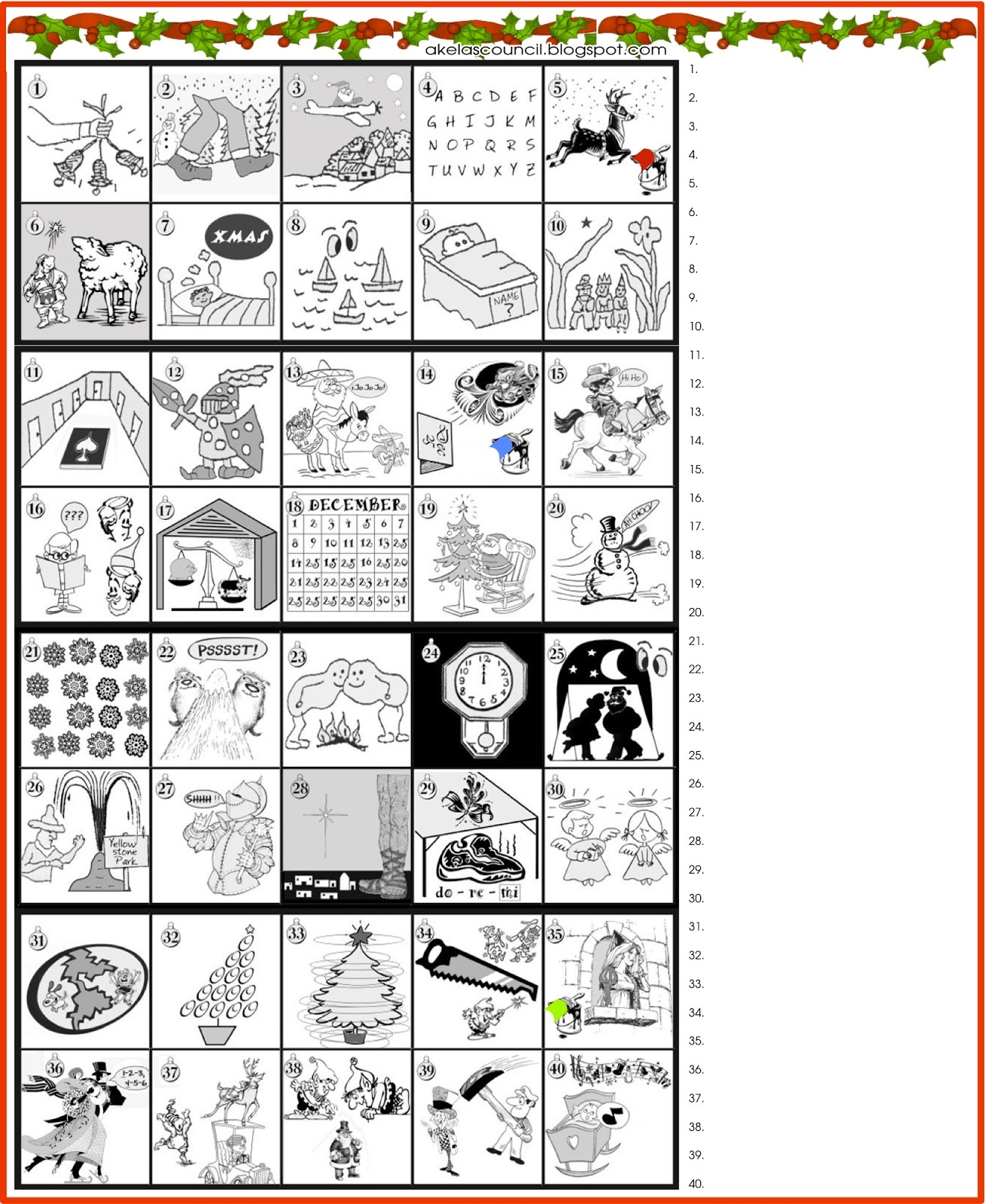 Akela s Council Cub Scout Leader Training Guess The Christmas Songs Carols Puzzle For Christmas Parties Cub Scout Pack Meeting Free Printable Akela s Council Cub Scout Leader Training Guess The Christmas Songs Carols Puzzle For Christmas Parties Cub Scout Pack Meeting Free Printable