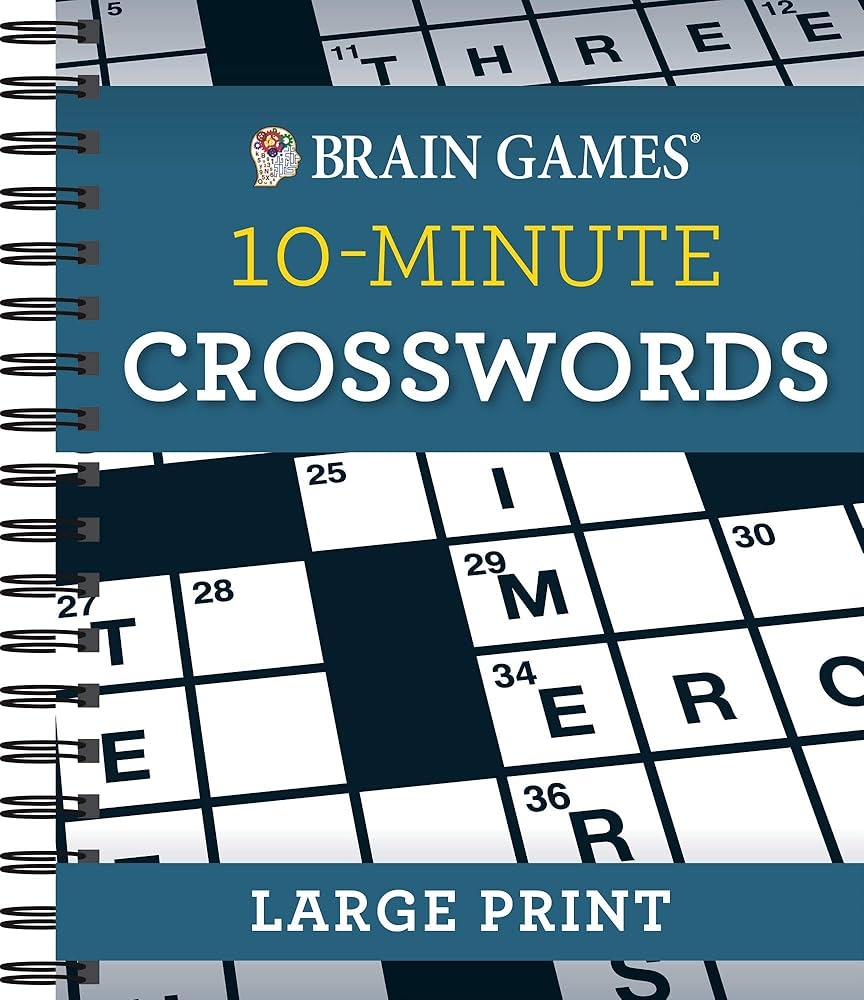 Amazon Brain Games 10 Minute Crossword Puzzles Large Print 9781640300019 Publications International Ltd Brain Games Books Amazon Brain Games 10 Minute Crossword Puzzles Large Print 9781640300019 Publications International Ltd Brain Games Books