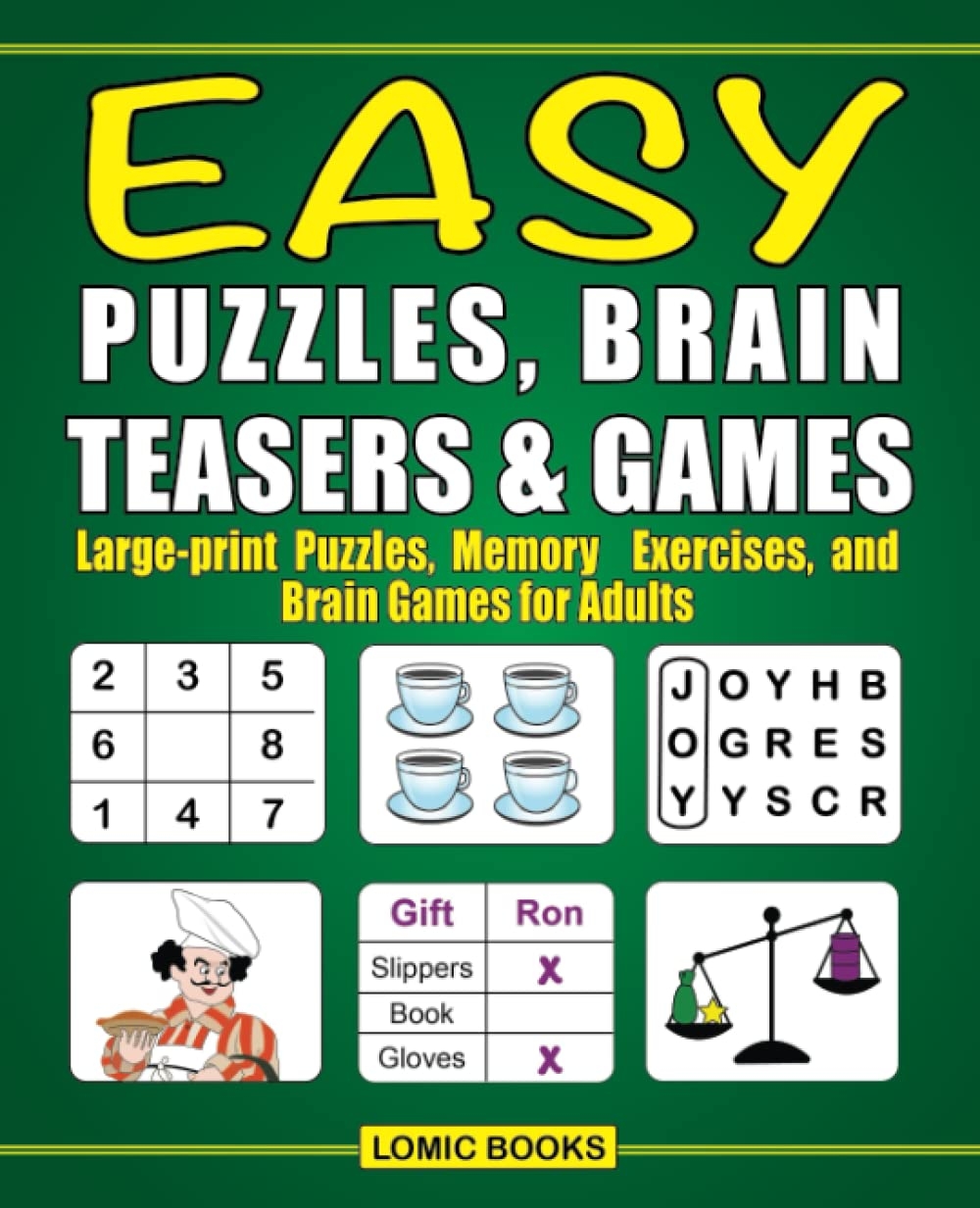 Amazon Easy Puzzles Brain Teasers Games Large print Puzzles Memory Exercises And Brain Games For Adults 9781988923369 Ponders T L Books Amazon Easy Puzzles Brain Teasers Games Large print Puzzles Memory Exercises And Brain Games For Adults 9781988923369 Ponders T L Books