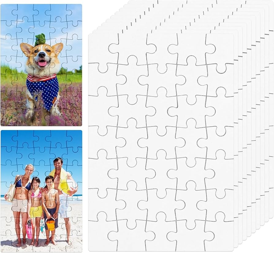 Amazon NQEUEPN 10 Sheets Blank Puzzles 6x4 Inch White Puzzle Sublimation DIY Printable Jigsaw Puzzles For Kids Brain Game Thermal Transfer Toys Games Amazon NQEUEPN 10 Sheets Blank Puzzles 6x4 Inch White Puzzle Sublimation DIY Printable Jigsaw Puzzles For Kids Brain Game Thermal Transfer Toys Games
