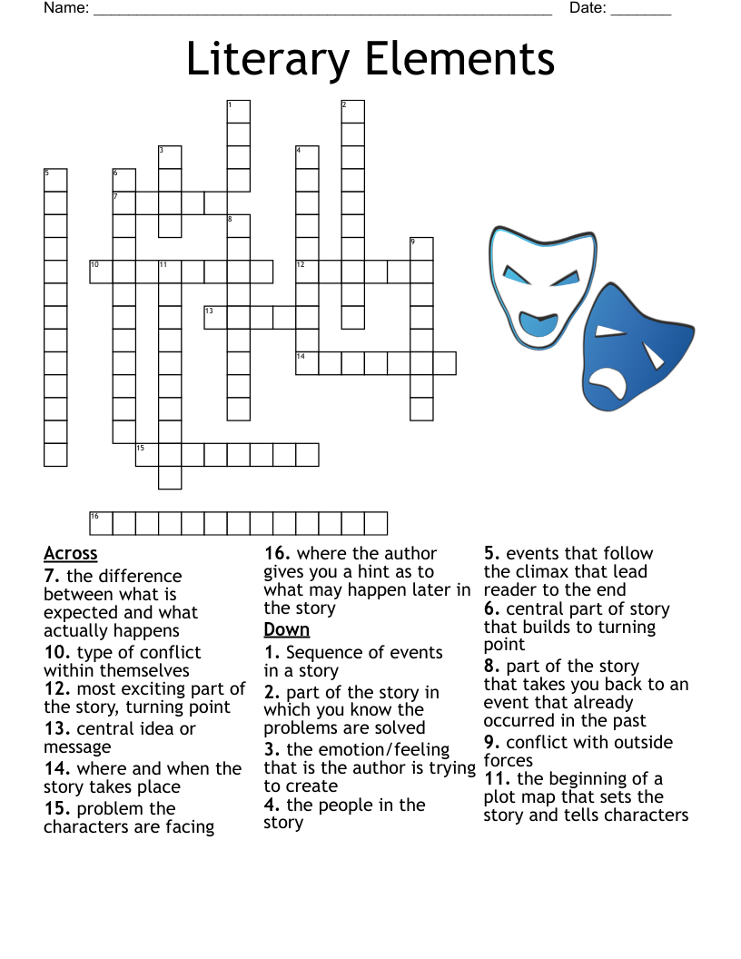 American Literature Crossword Puzzle WordMint American Literature Crossword Puzzle WordMint