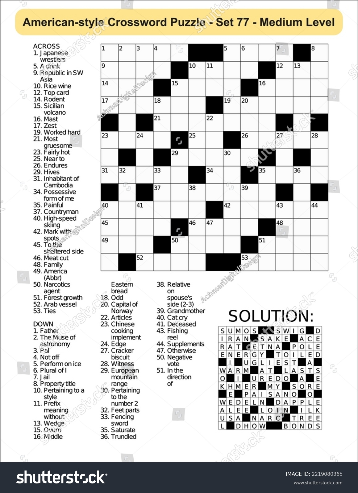 American style Crossword Puzzle Game 13 X Stock Vector Royalty Free 2219080365 Shutterstock American style Crossword Puzzle Game 13 X Stock Vector Royalty Free 2219080365 Shutterstock