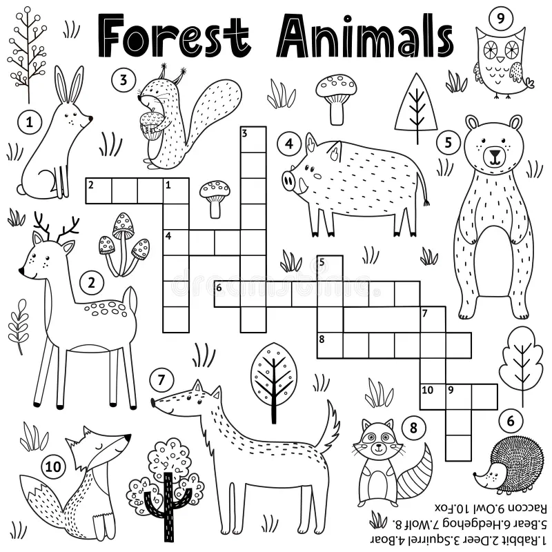 Animals Crossword Stock Illustrations 940 Animals Crossword Stock Illustrations Vectors Clipart Dreamstime