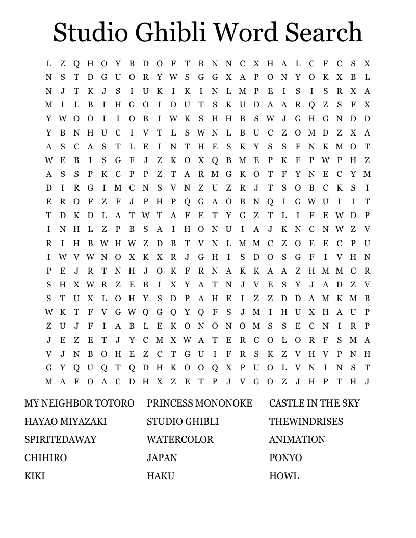 Anime Manga Crosswords Word Searches Bingo Cards WordMint Anime Manga Crosswords Word Searches Bingo Cards WordMint