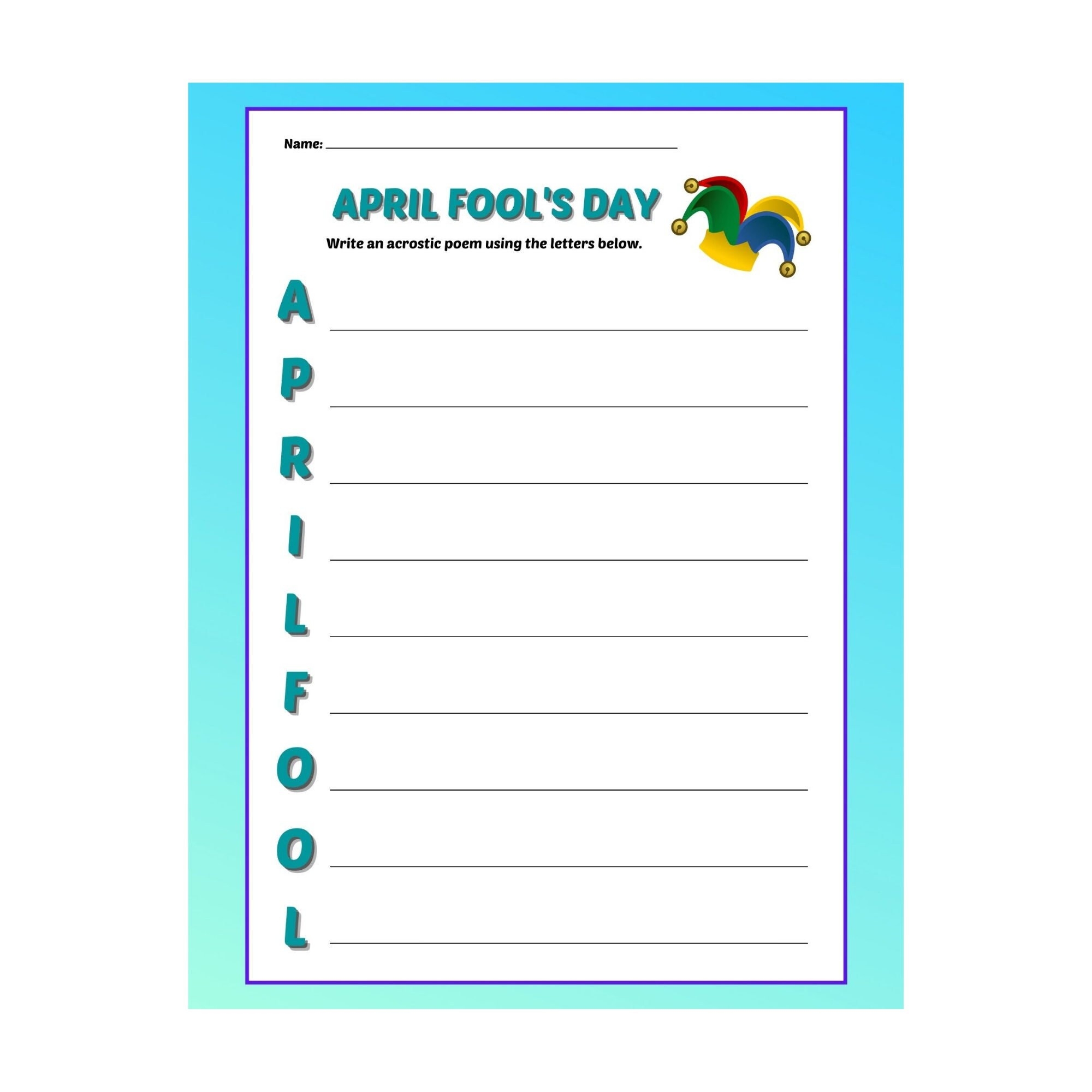 Printable Acrostic Puzzles Printable Acrostic Puzzles