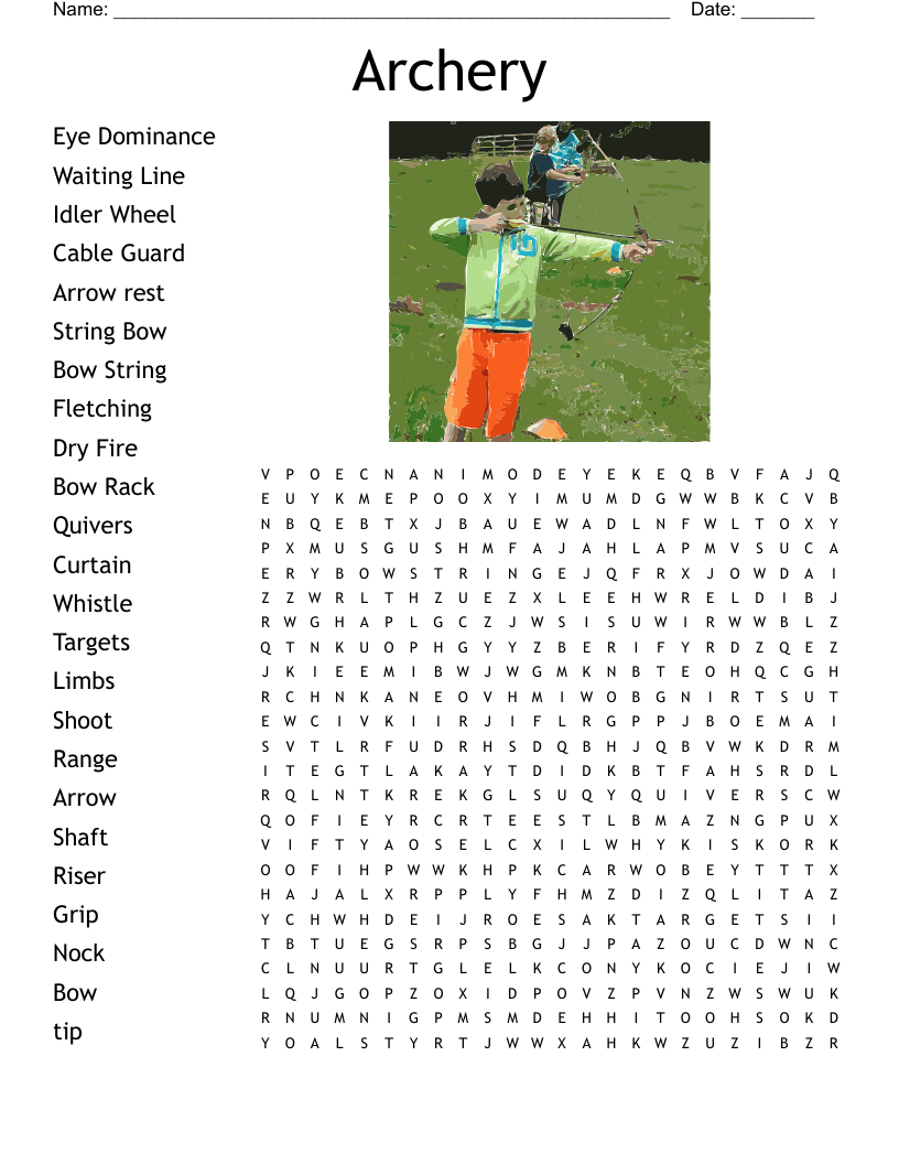 Archery Crossword WordMint Archery Crossword WordMint