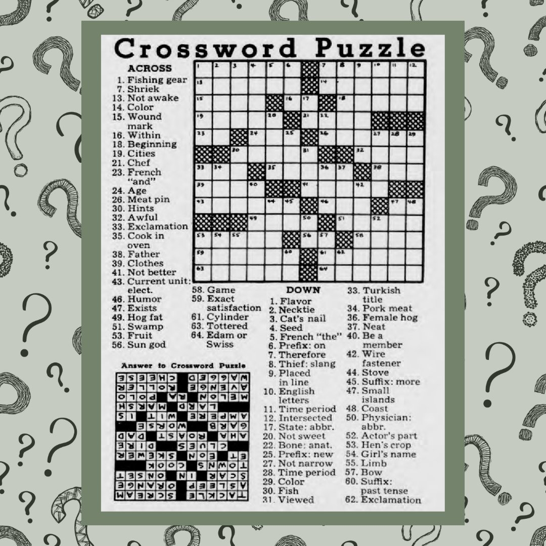 Printable Crossword Puzzles About History Printable Crossword Puzzles About History