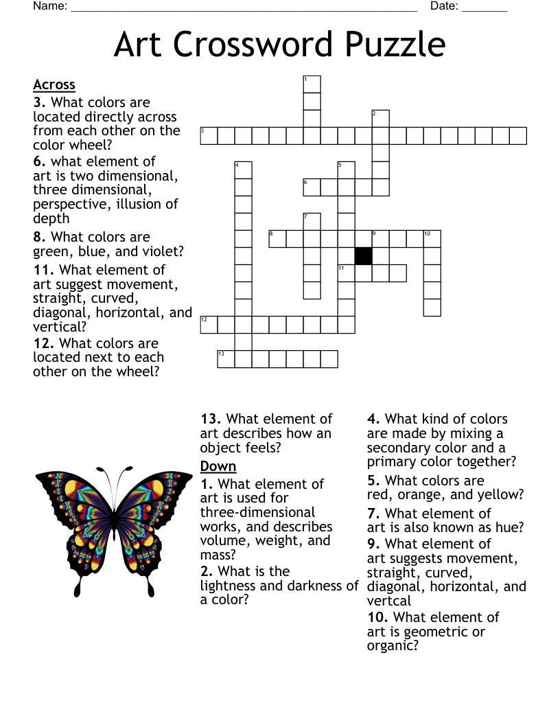 ART Crossword WordMint ART Crossword WordMint