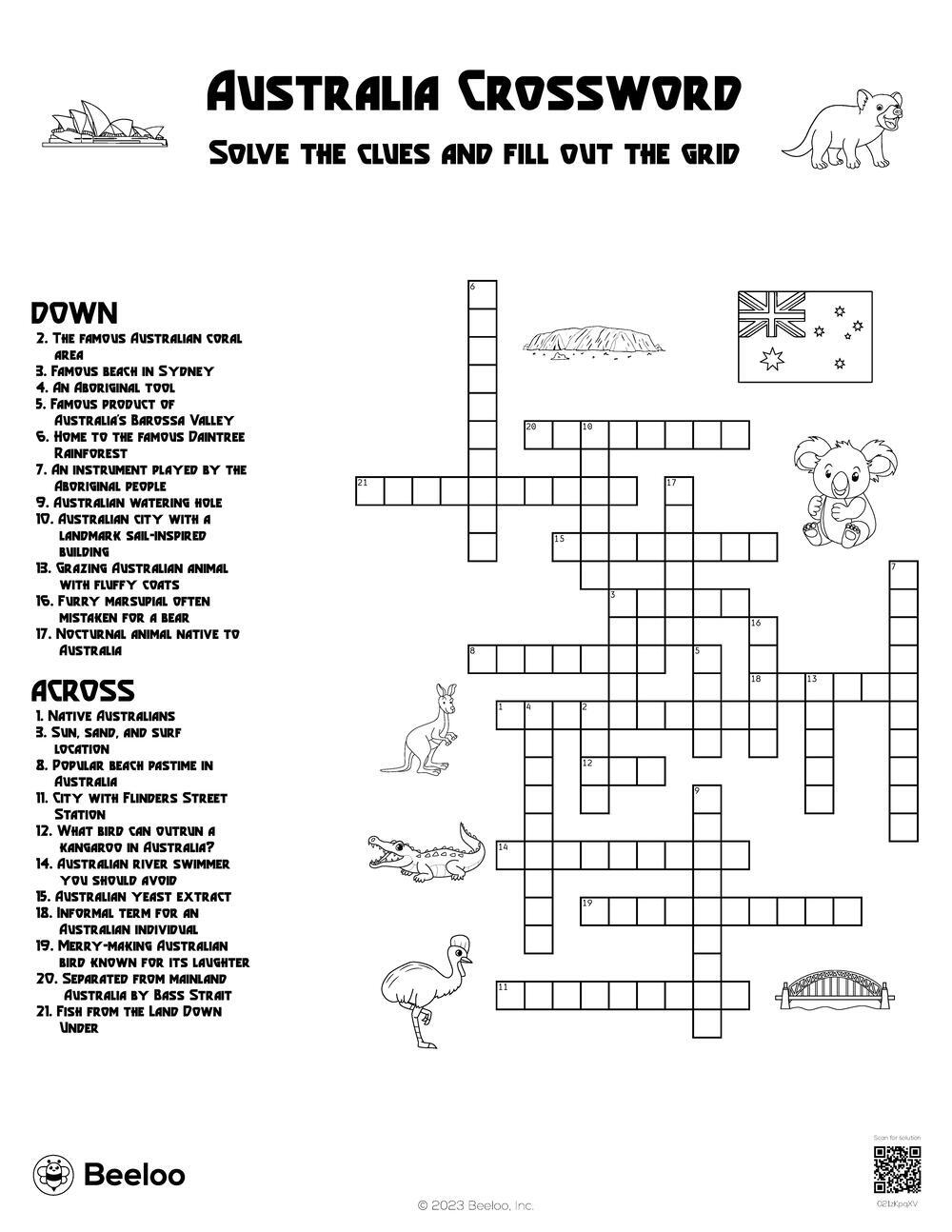 Crossword Puzzles Themed Printable Crossword Puzzles Themed Printable