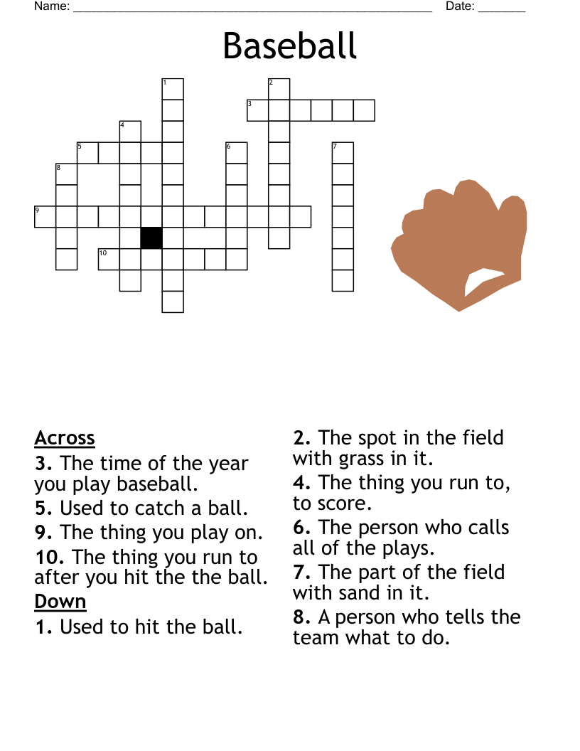 Sports Crossword Puzzles Printable Sports Crossword Puzzles Printable
