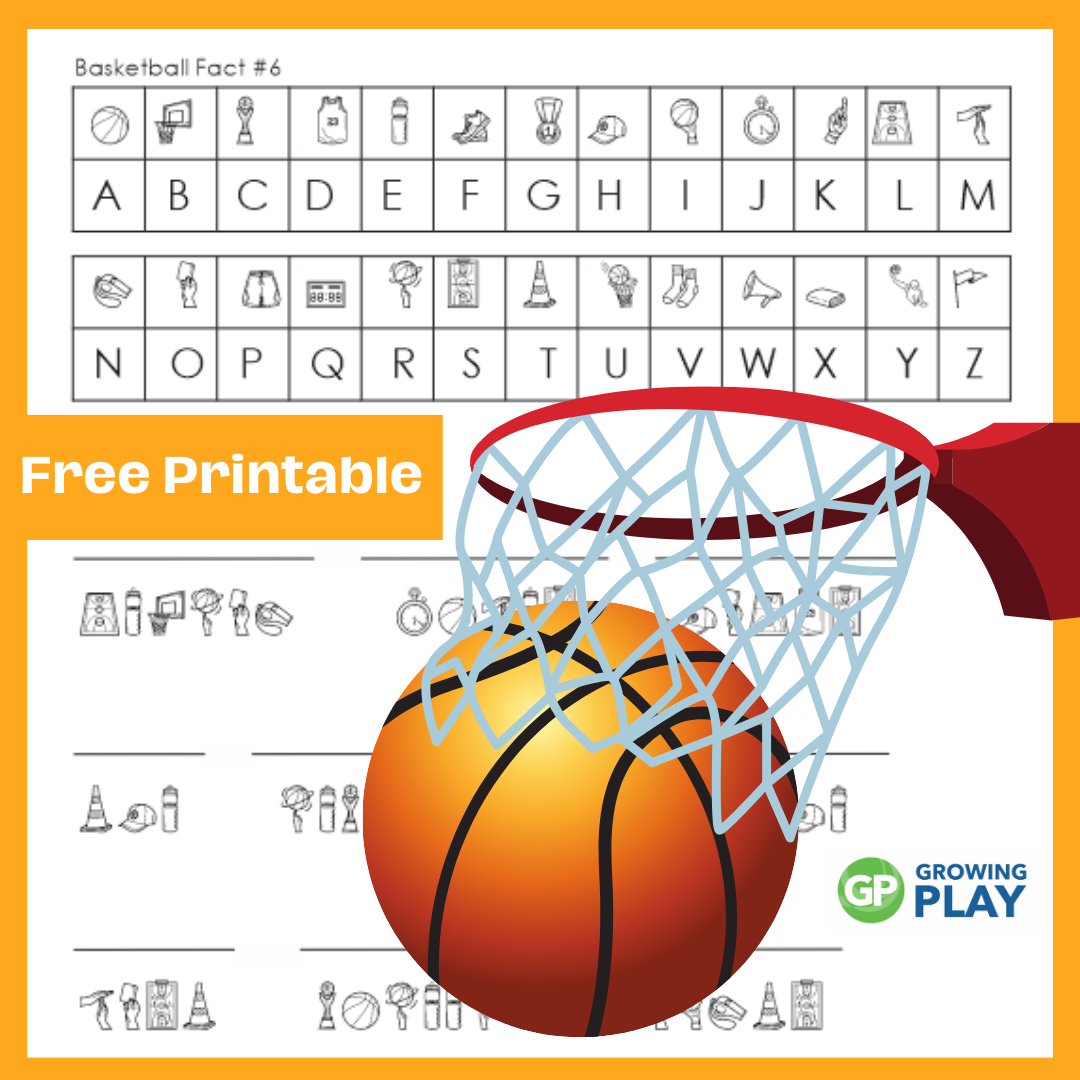 Basketball Cryptogram Puzzle Free Printable Growing Play Basketball Cryptogram Puzzle Free Printable Growing Play