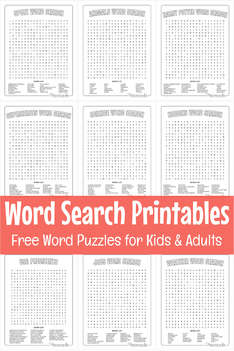 Printable Word Puzzles For Adults Printable Word Puzzles For Adults
