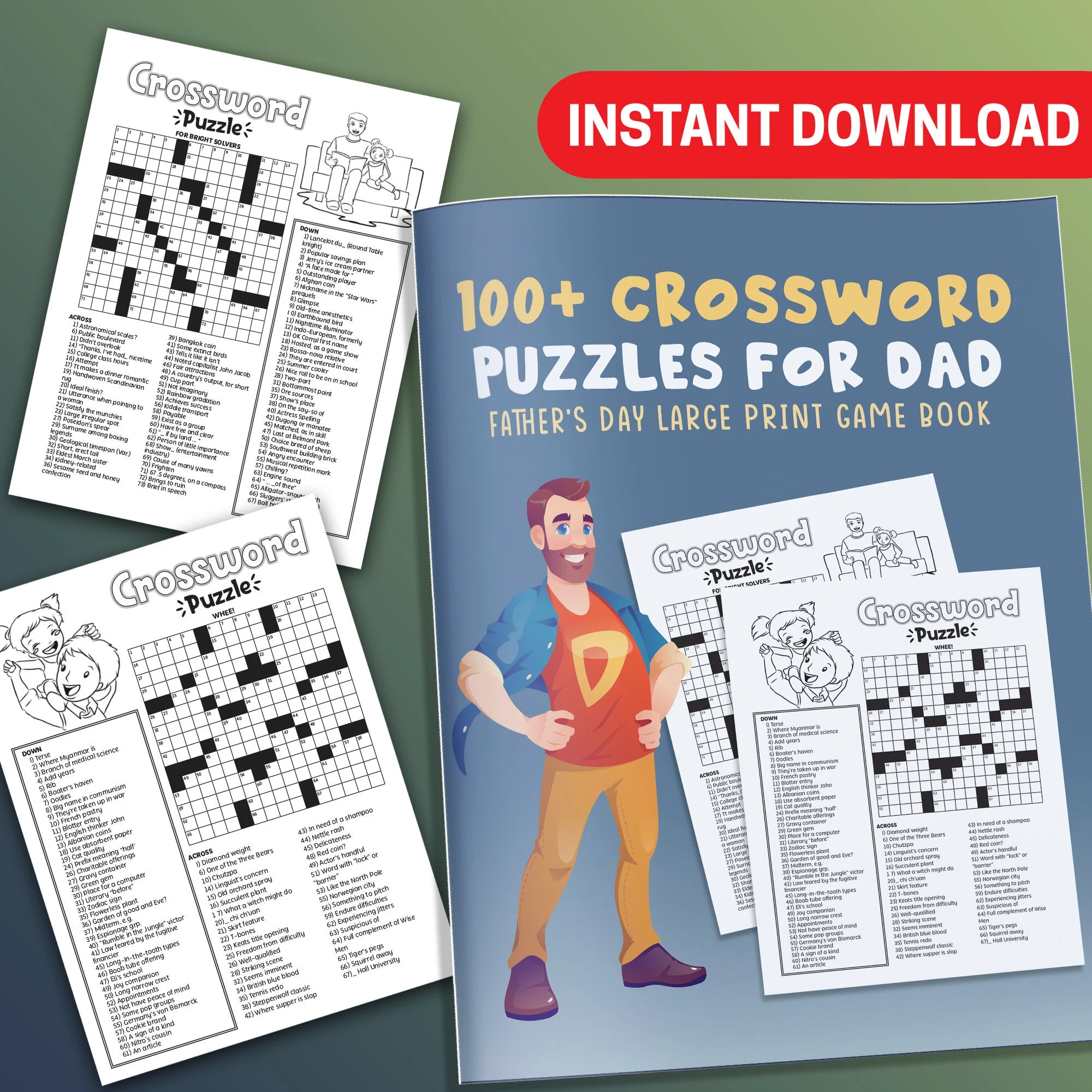 BEST VALUE 100 Crossword Puzzle For Dad Instant Download Father s Day Large Print Game Book Stress Relief Perfect Gift To Enjoy At Home Etsy BEST VALUE 100 Crossword Puzzle For Dad Instant Download Father s Day Large Print Game Book Stress Relief Perfect Gift To Enjoy At Home Etsy
