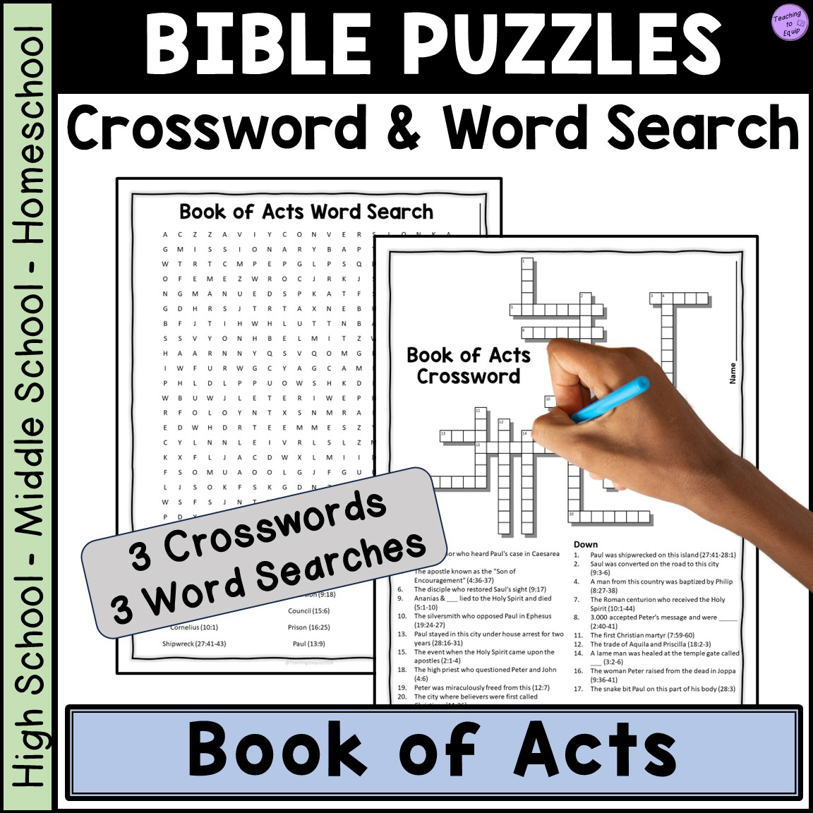 Bible Book Of Acts Crossword Word Search Puzzle Activities Made By Teachers Bible Book Of Acts Crossword Word Search Puzzle Activities Made By Teachers