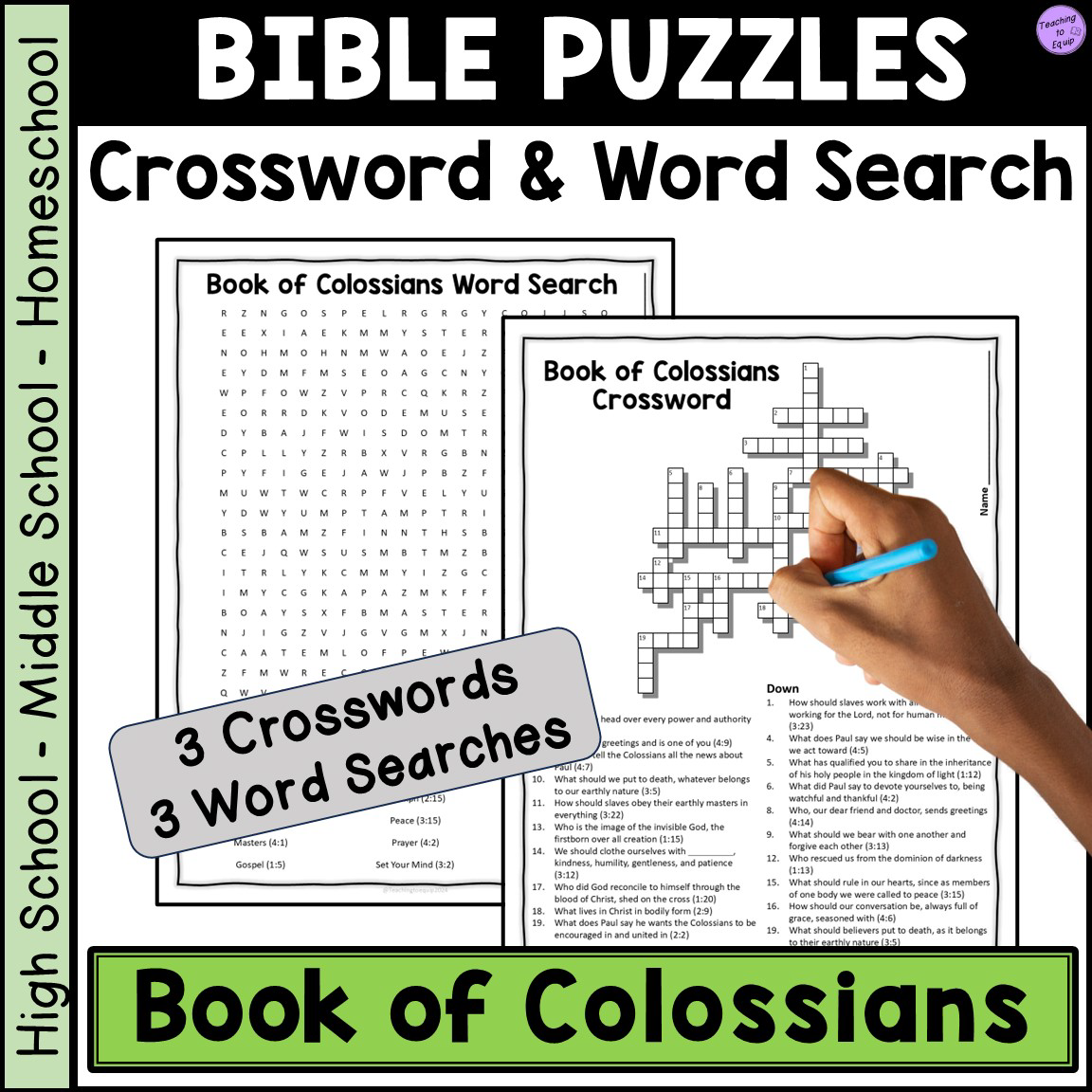 Bible Book Of Colossians Crossword Word Search Puzzle Activities Made By Teachers Bible Book Of Colossians Crossword Word Search Puzzle Activities Made By Teachers