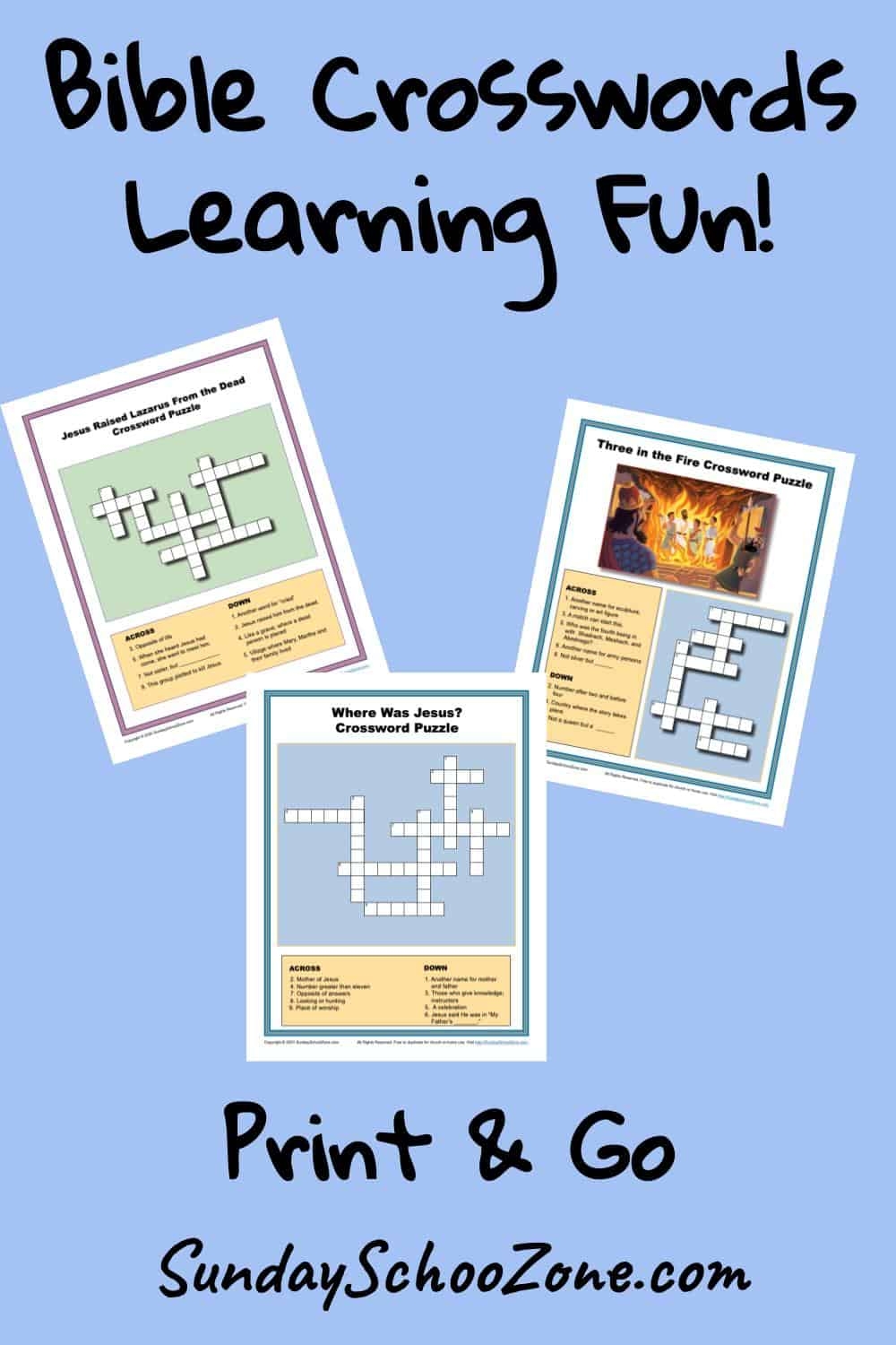 Bible Crossword Puzzles Free Printable Bible Crossword Puzzles Free Printable