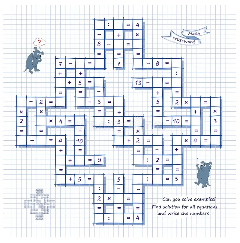 Big Math Crossword Can You Solve Examples Find Solution For All Equations And Write Numbers Brain Teaser Book Stock Vector Illustration Of Kids Logical 342383209 Big Math Crossword Can You Solve Examples Find Solution For All Equations And Write Numbers Brain Teaser Book Stock Vector Illustration Of Kids Logical 342383209