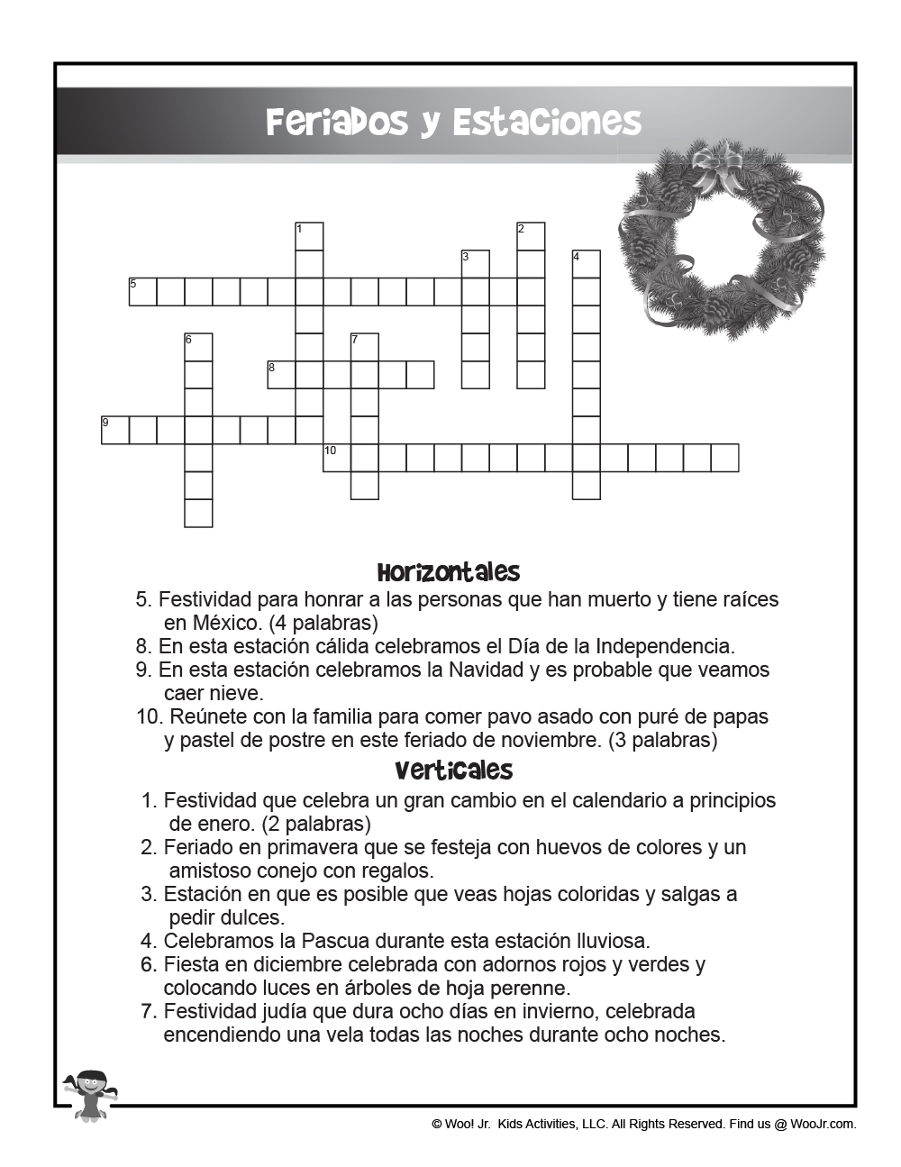 Bilingual ESL Worksheets English And Spanish Crossword Puzzles Woo Jr Kids Activities Children s Publishing Bilingual ESL Worksheets English And Spanish Crossword Puzzles Woo Jr Kids Activities Children s Publishing