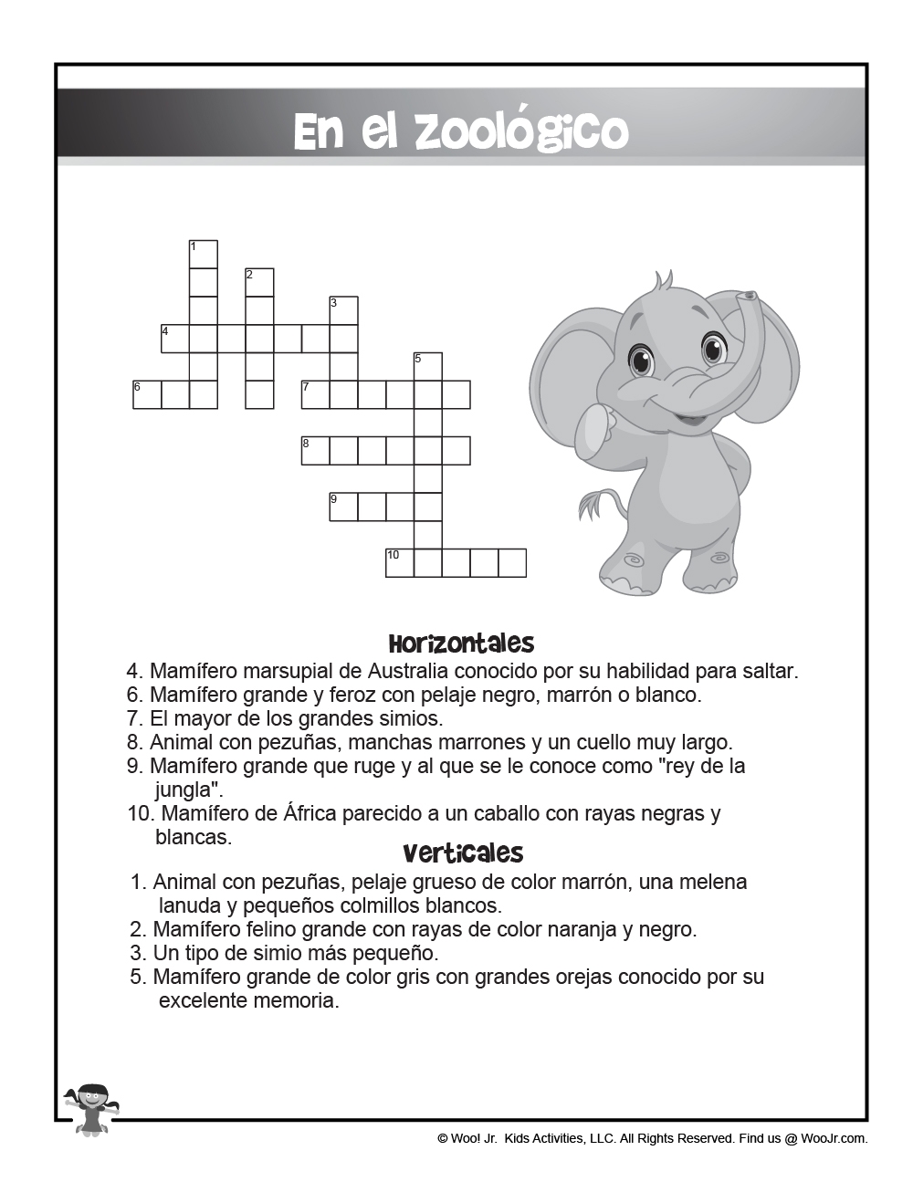 Bilingual ESL Worksheets English And Spanish Crossword Puzzles Woo Jr Kids Activities Children s Publishing Bilingual ESL Worksheets English And Spanish Crossword Puzzles Woo Jr Kids Activities Children s Publishing